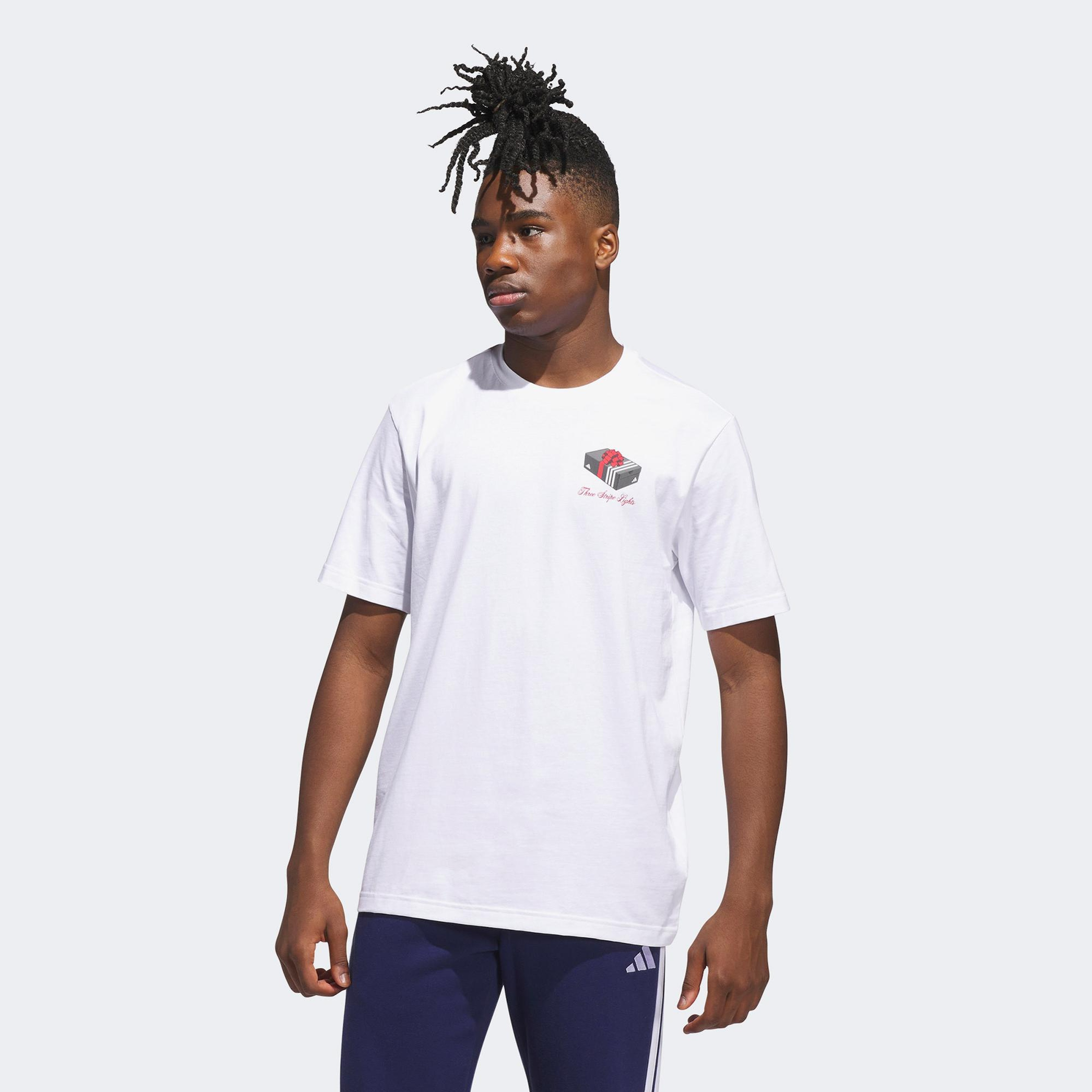 adidas M Hldy Gftbox T Erkek Beyaz T-Shirt