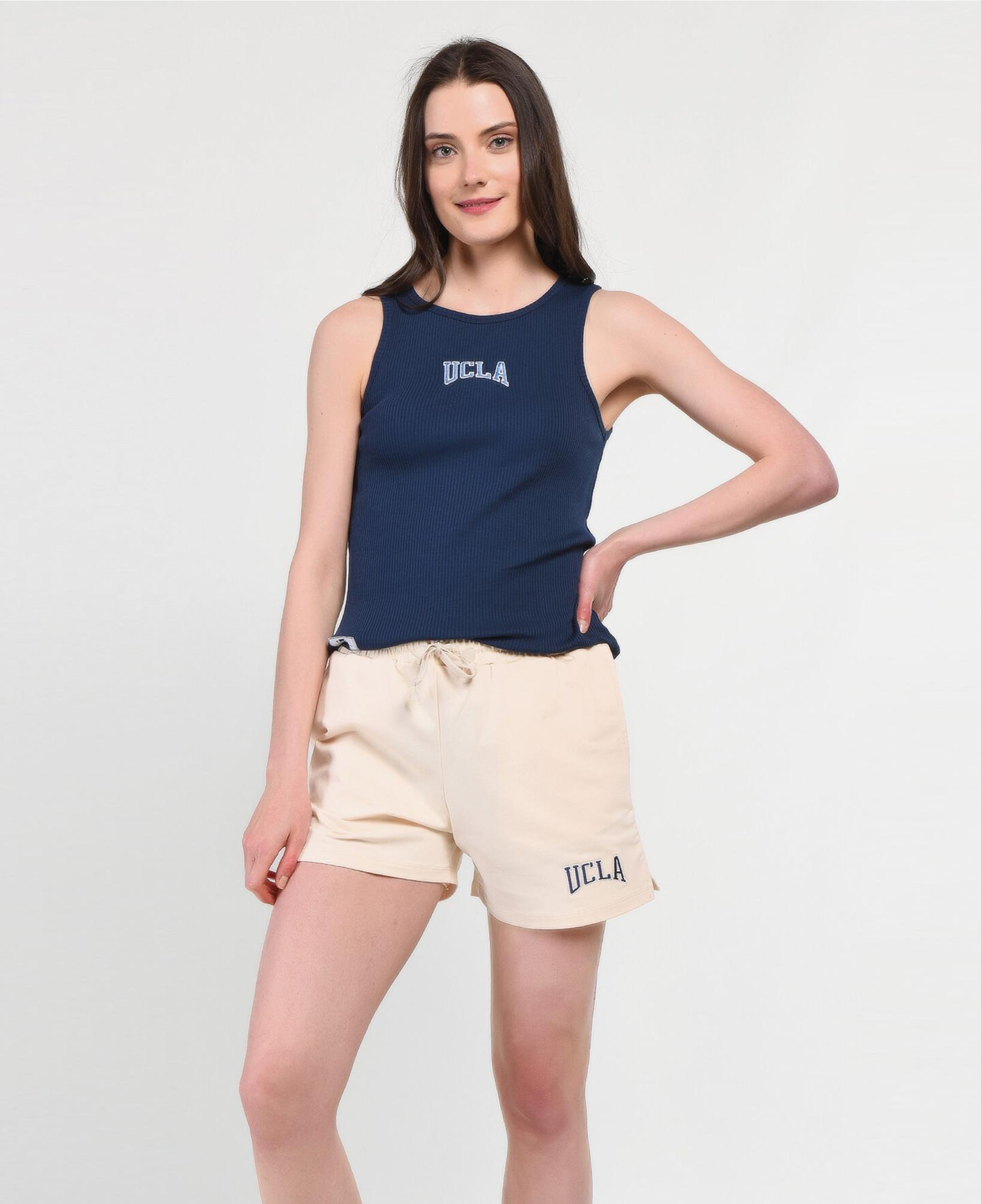 Ucla Rosa Kadın Krem Şort