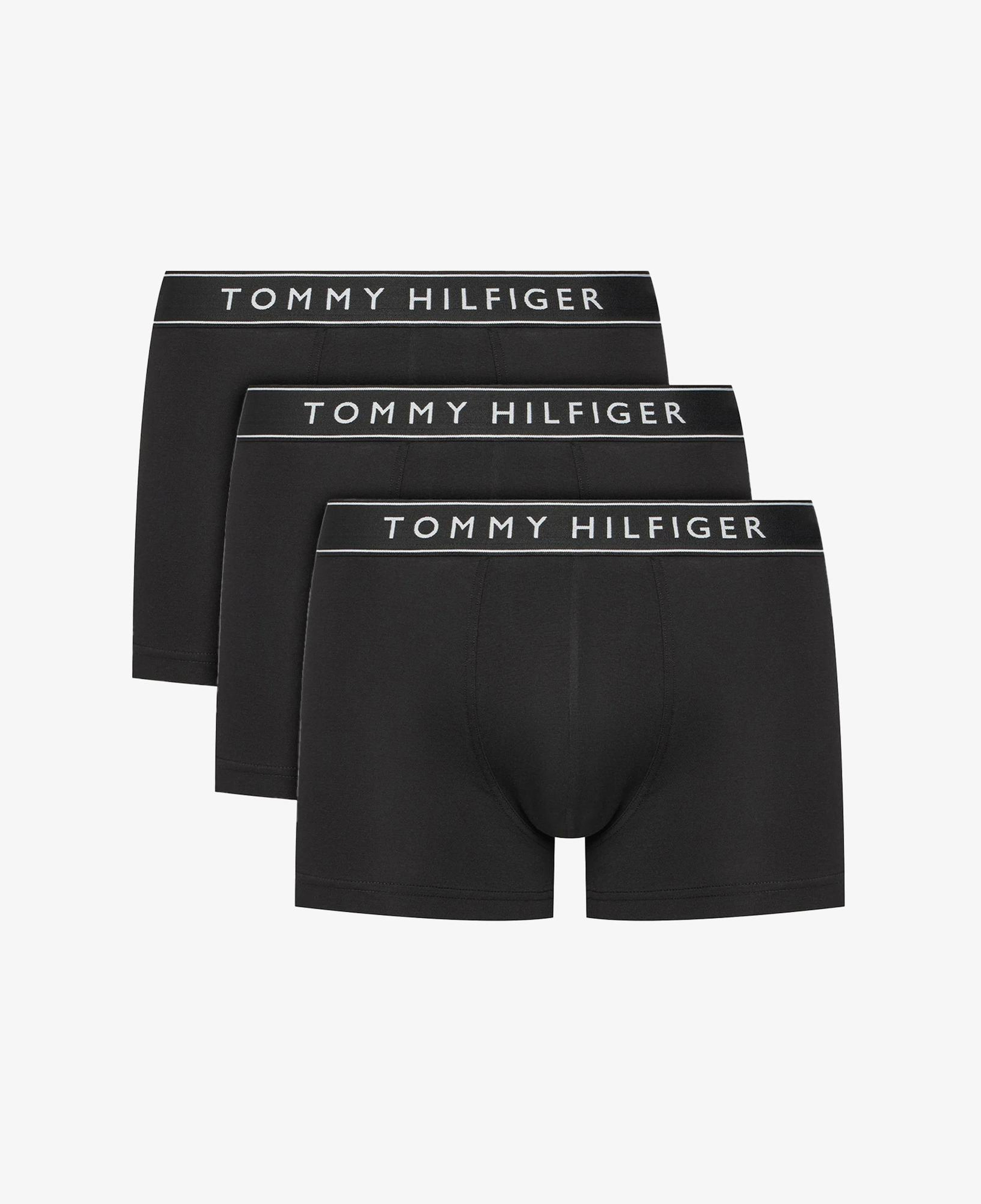 Tommy Hilfiger Bel Lastikli Logolu Erkek Siyah 3'lü Boxer