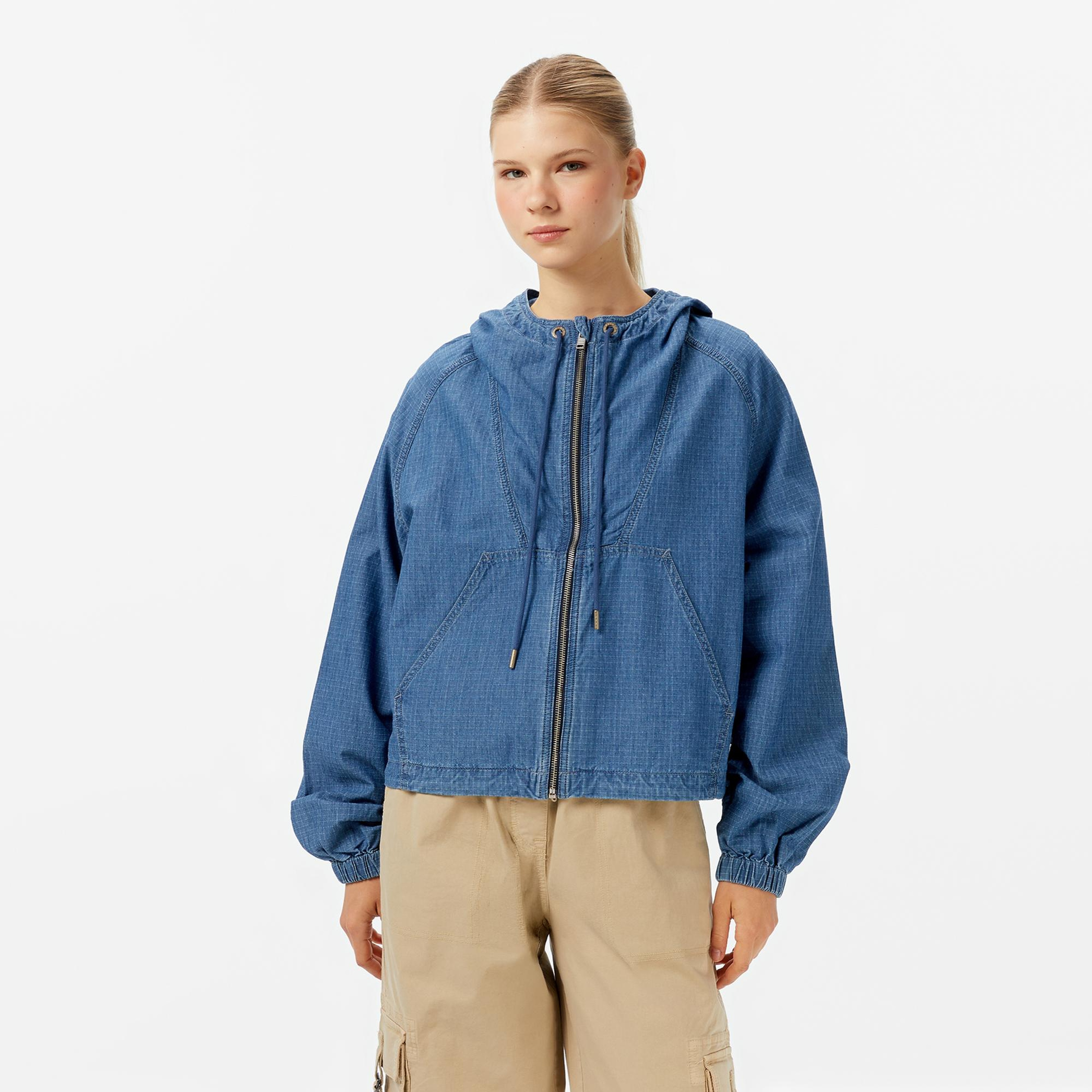 Tommy Jeans Kadın Mavi Ceket