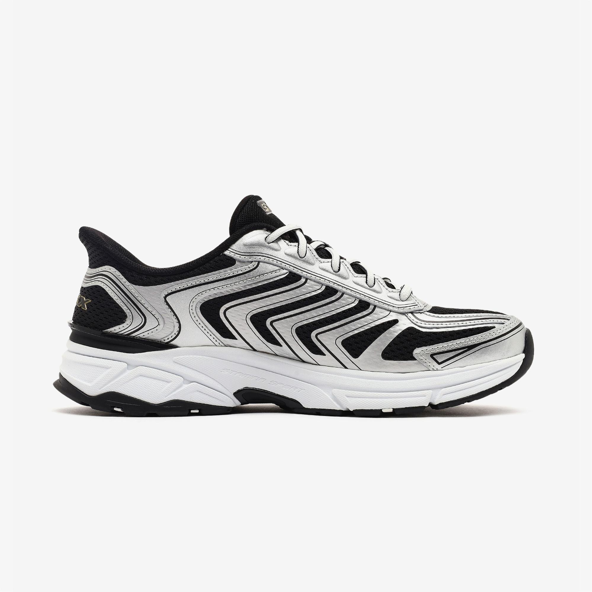 Skechers Slip Ins Stamina Sport Erkek Gri Spor Ayakkabı