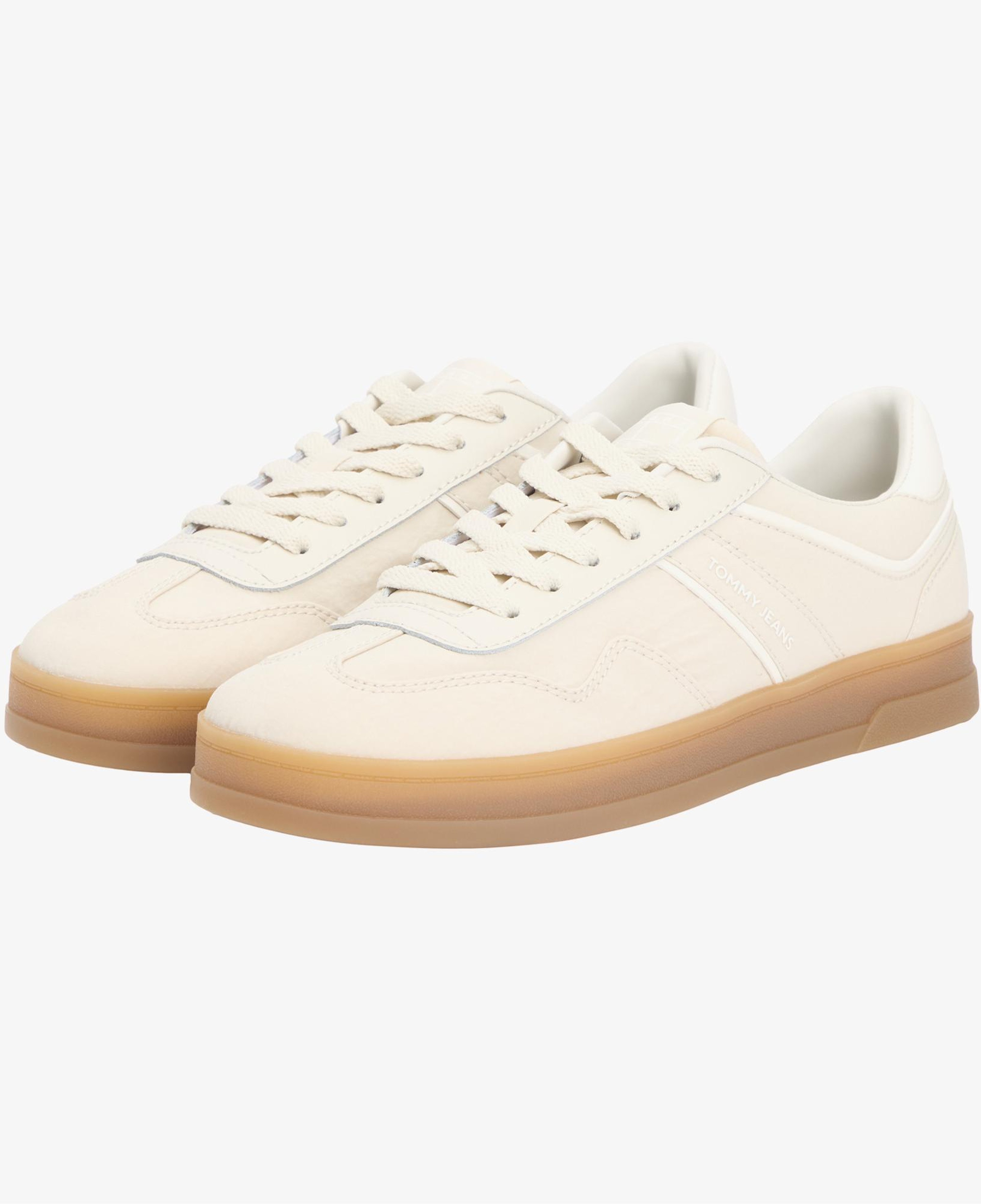 Tommy Hilfiger Greenwich Textile Kadın Bej Spor Ayakkabı