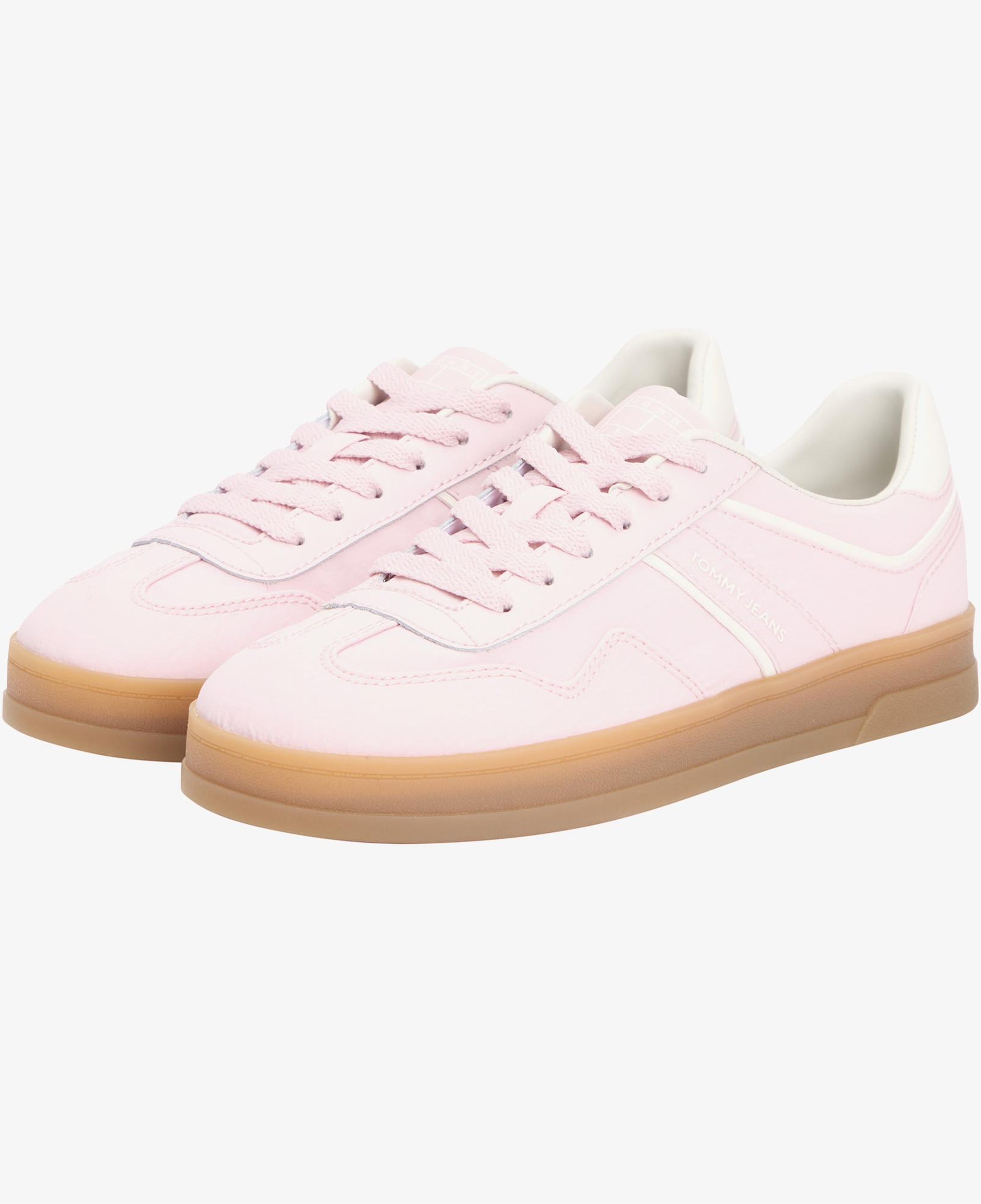 Tommy Hilfiger Greenwich Textile Kadın Pembe Spor Ayakkabı