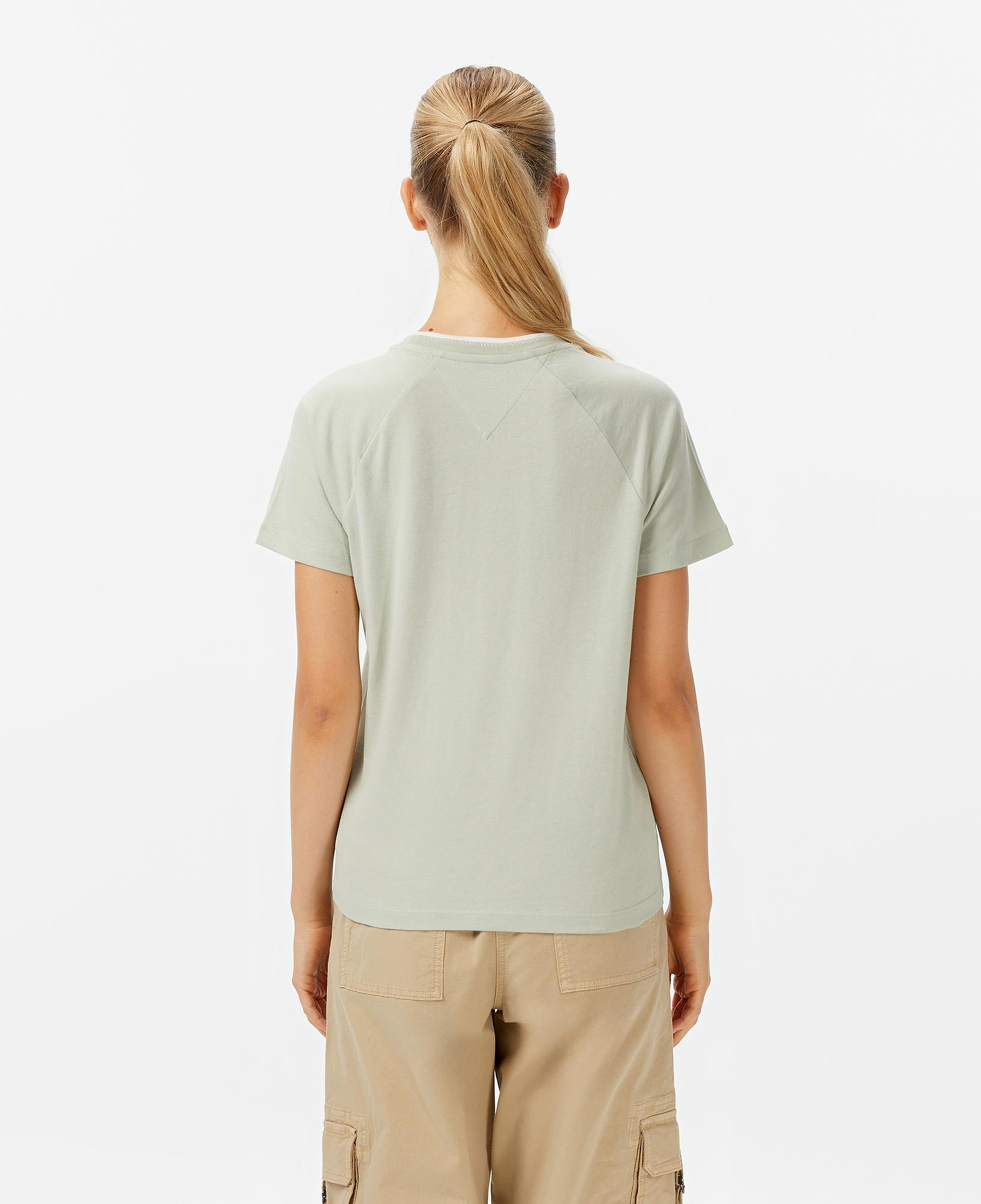 Tommy Jeans Graphic Kadın Yeşil T-Shirt