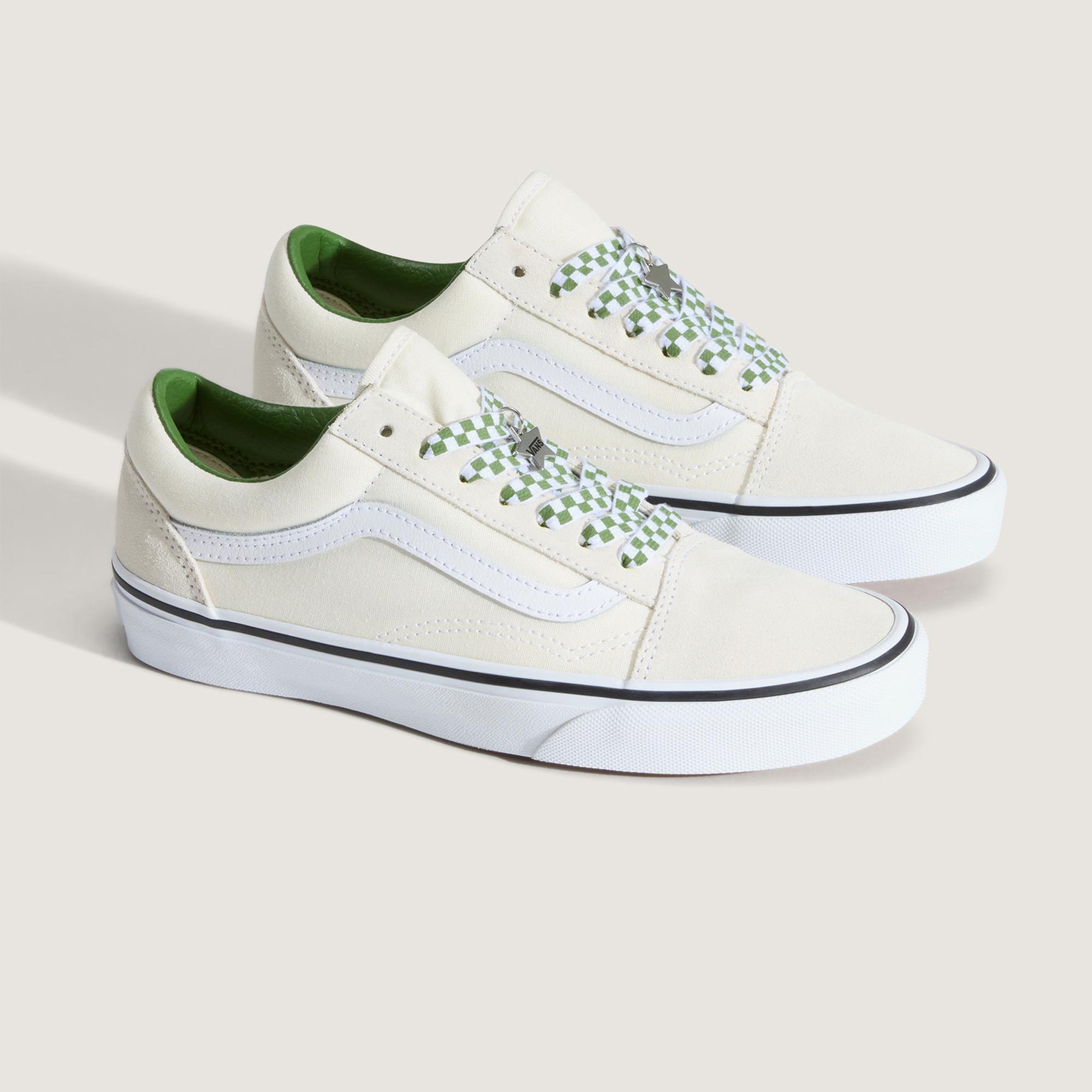 Vans Old Skool Kadın Yeşil/Beyaz Spor Ayakkabı