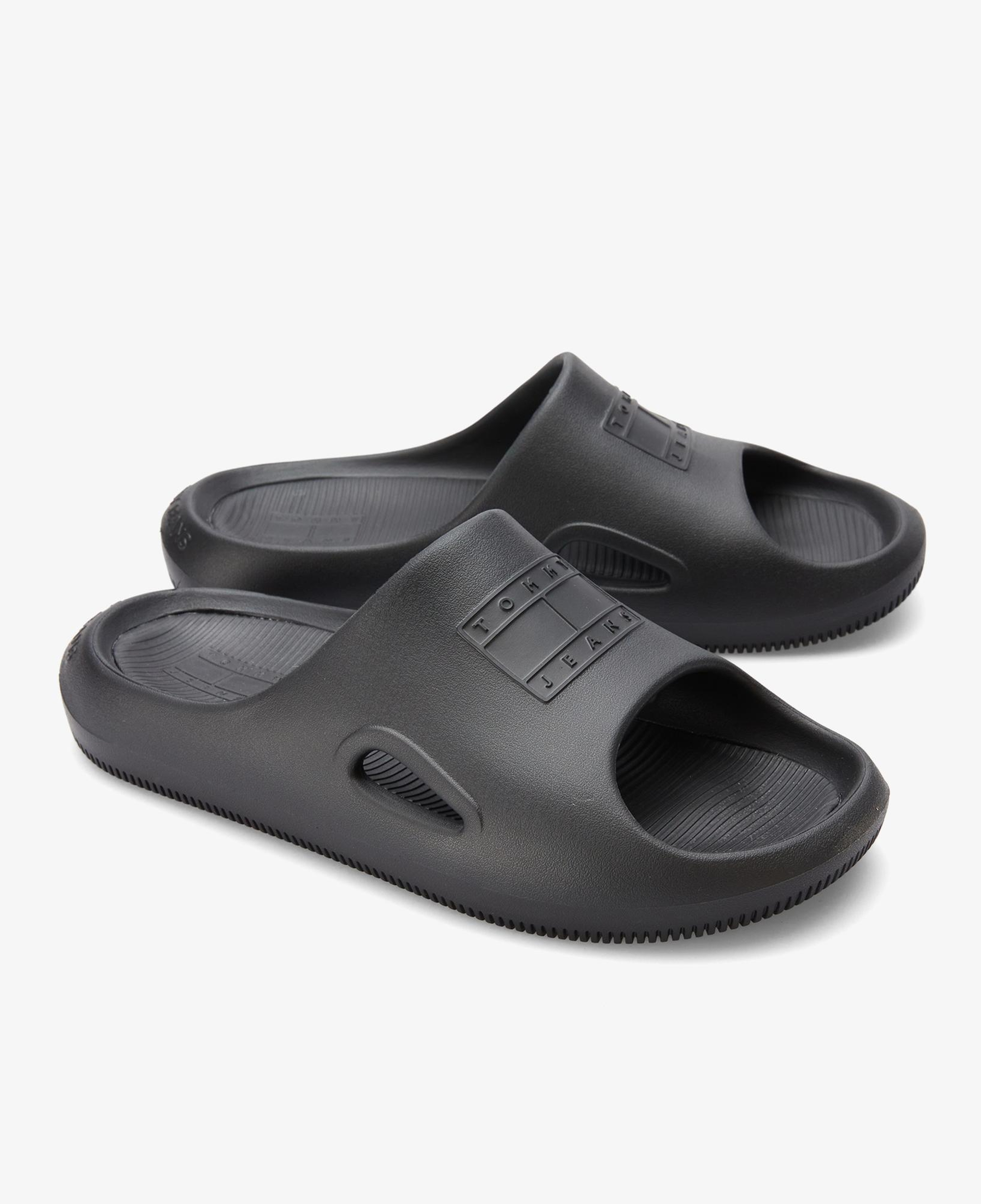 Tommy Jeans Sporty Play Erkek Siyah Terlik