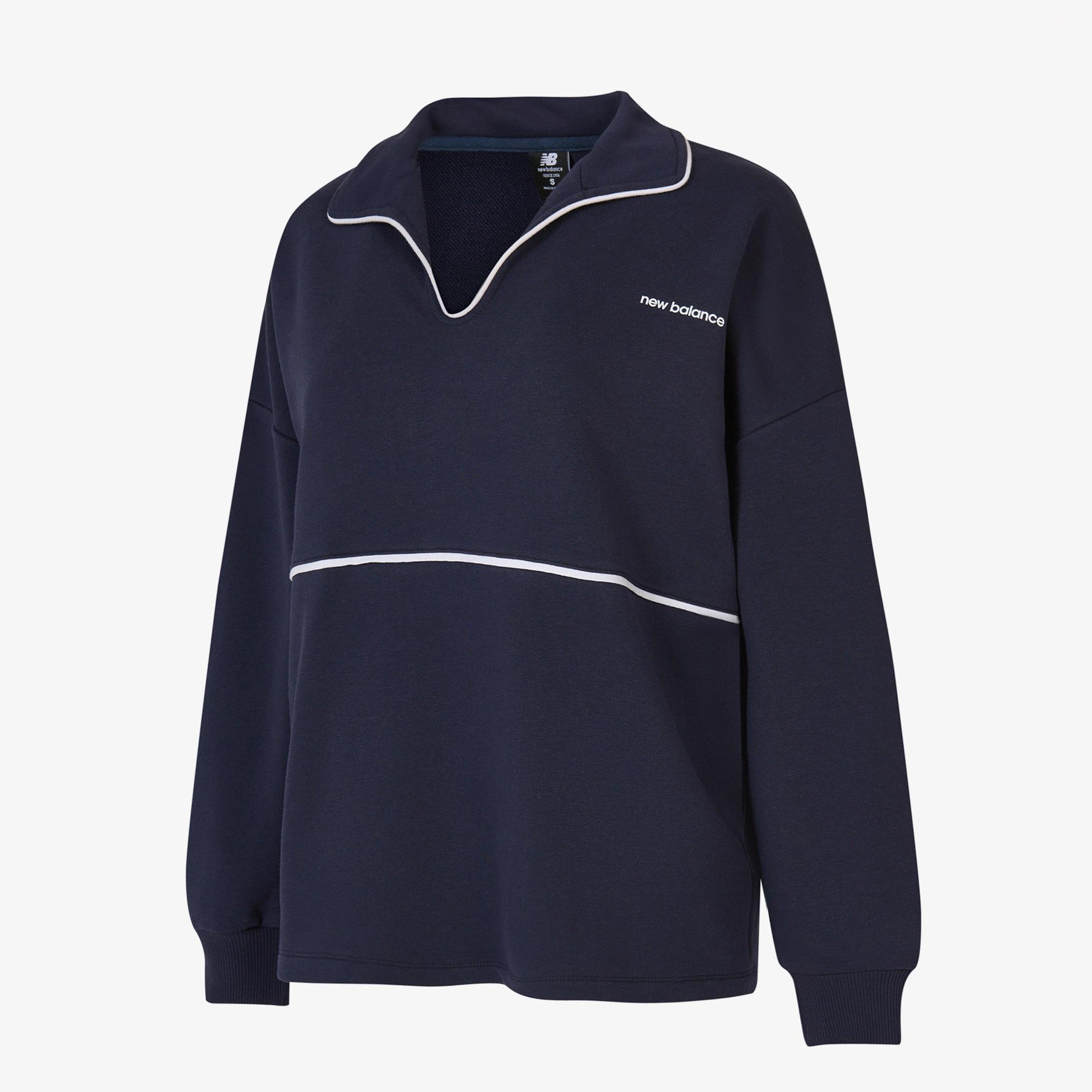New Balance WNC3402 Kadın Lacivert Sweatshirt