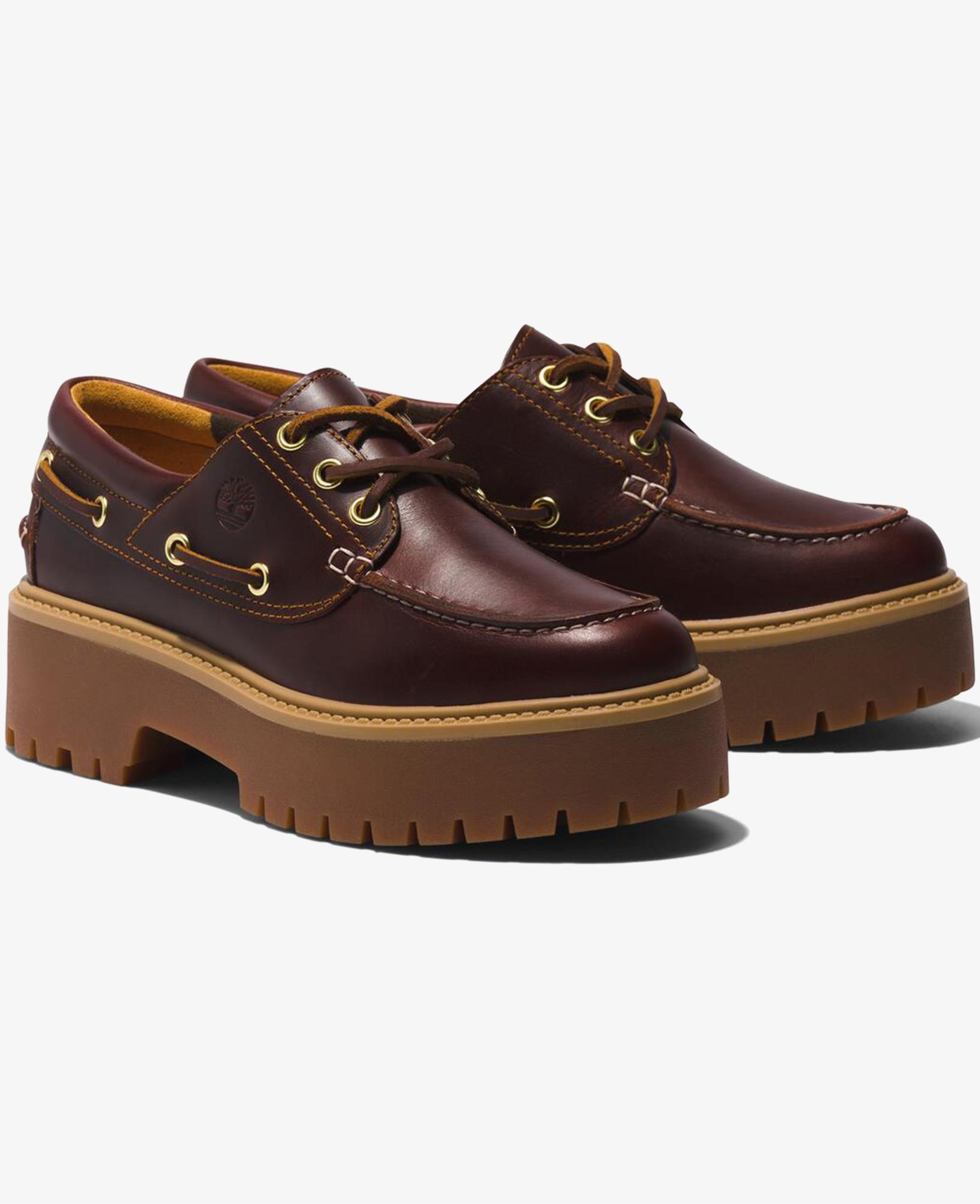 Timberland Stone Street 3 Eye Kadın Kahverengi Tekne Ayakkabısı