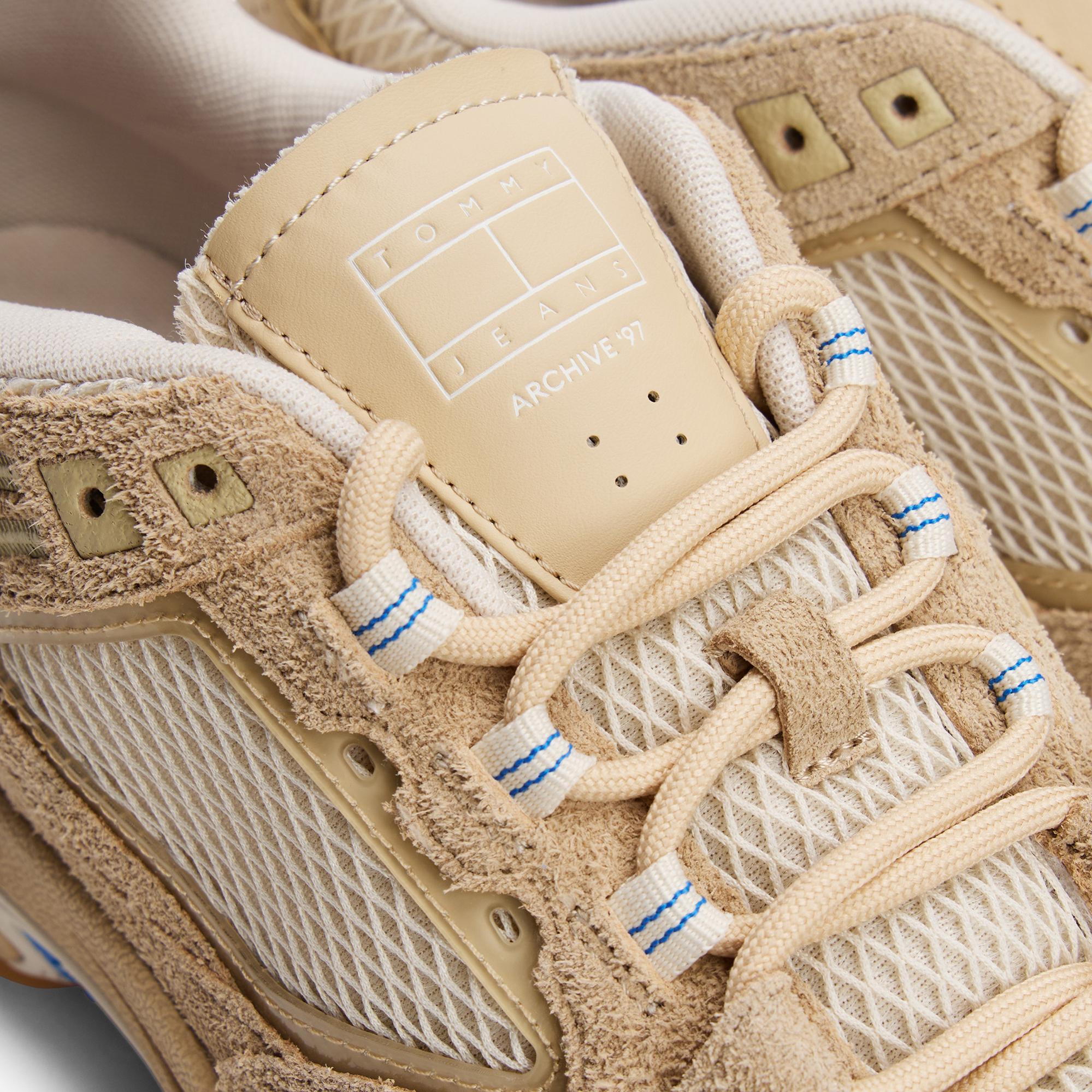 Tommy Jeans Suede Mix Archive Runners Erkek Bej Spor Ayakkabı