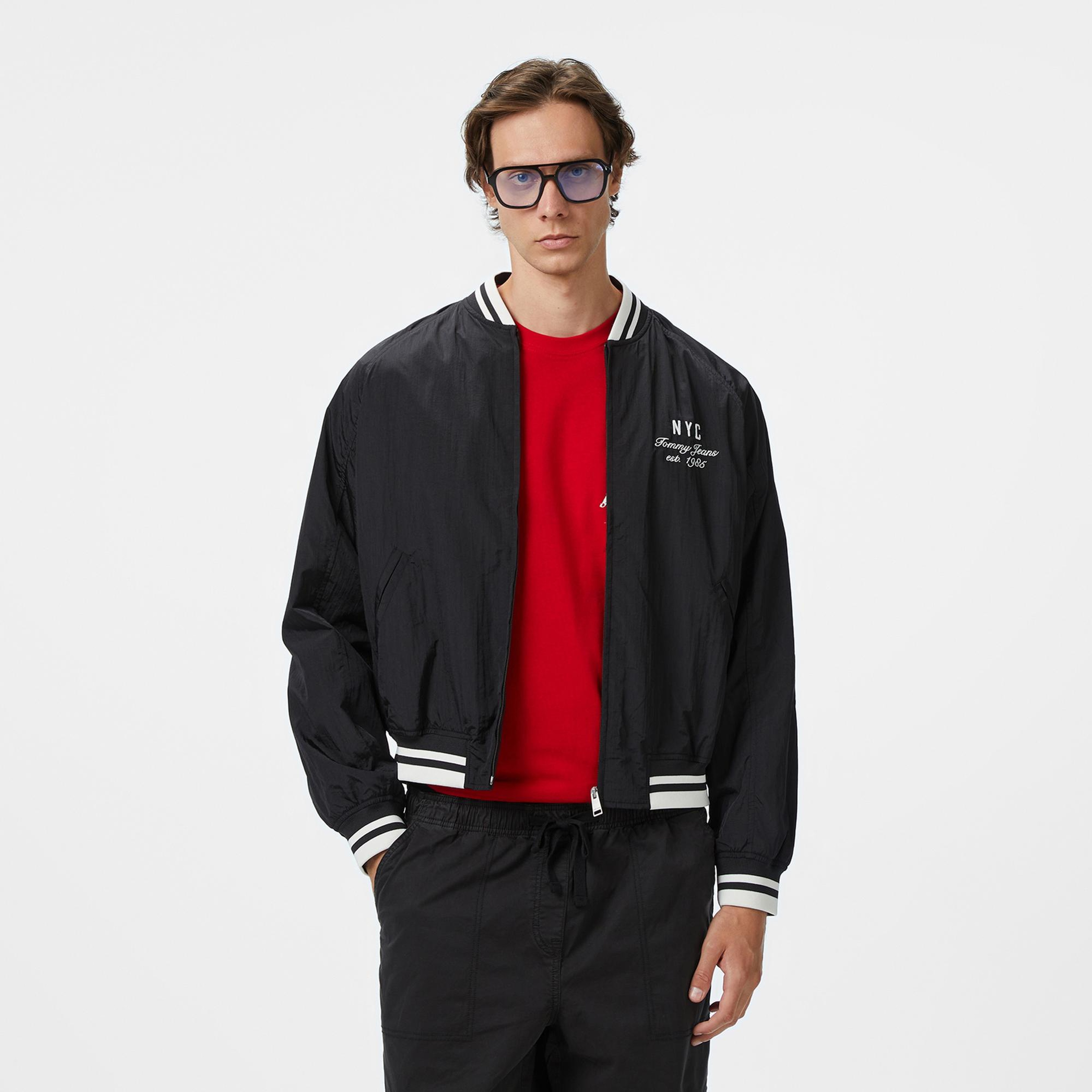 Tommy Jeans Solid Xs Badge Rlx Erkek Siyah Ceket