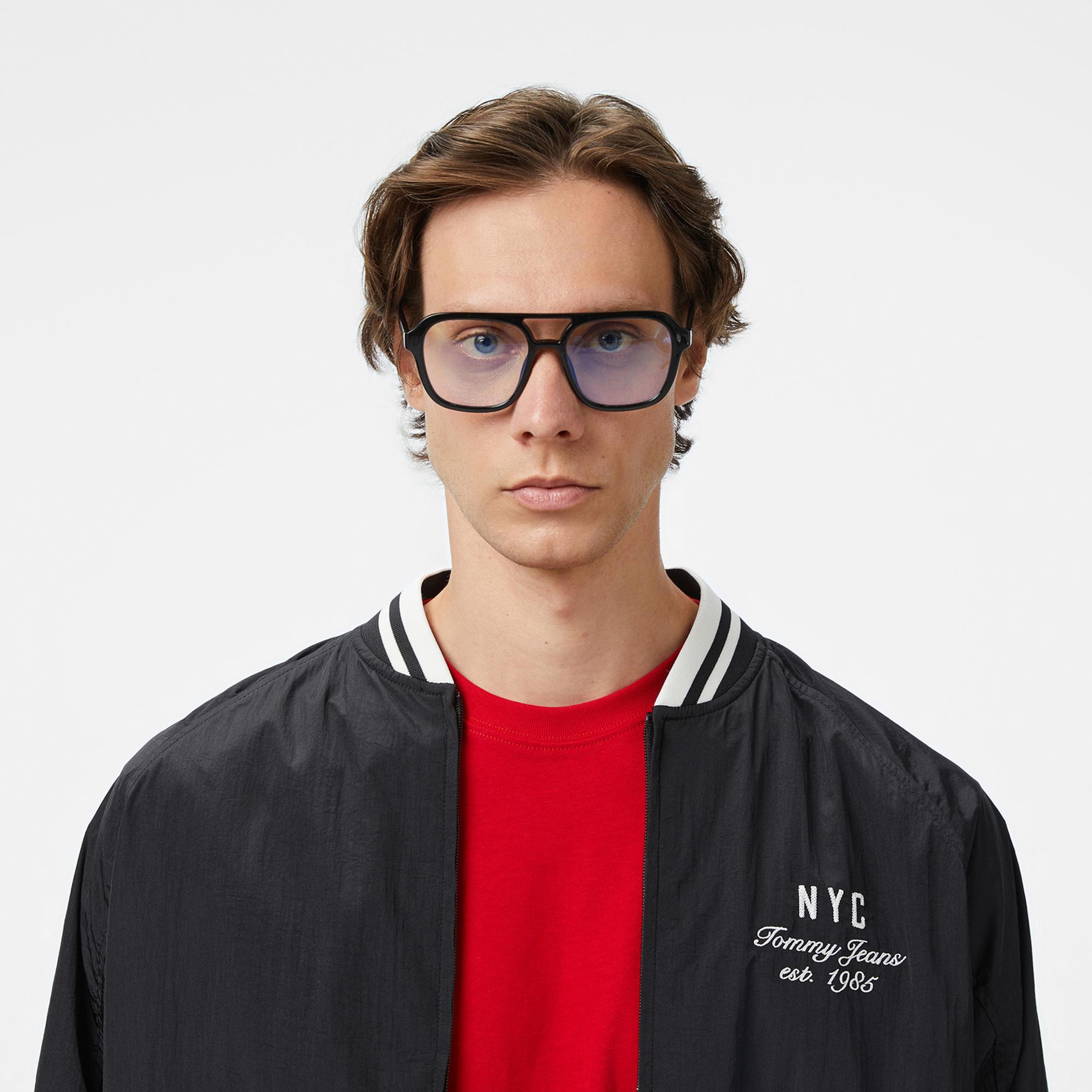 Tommy Jeans Solid Xs Badge Rlx Erkek Siyah Ceket