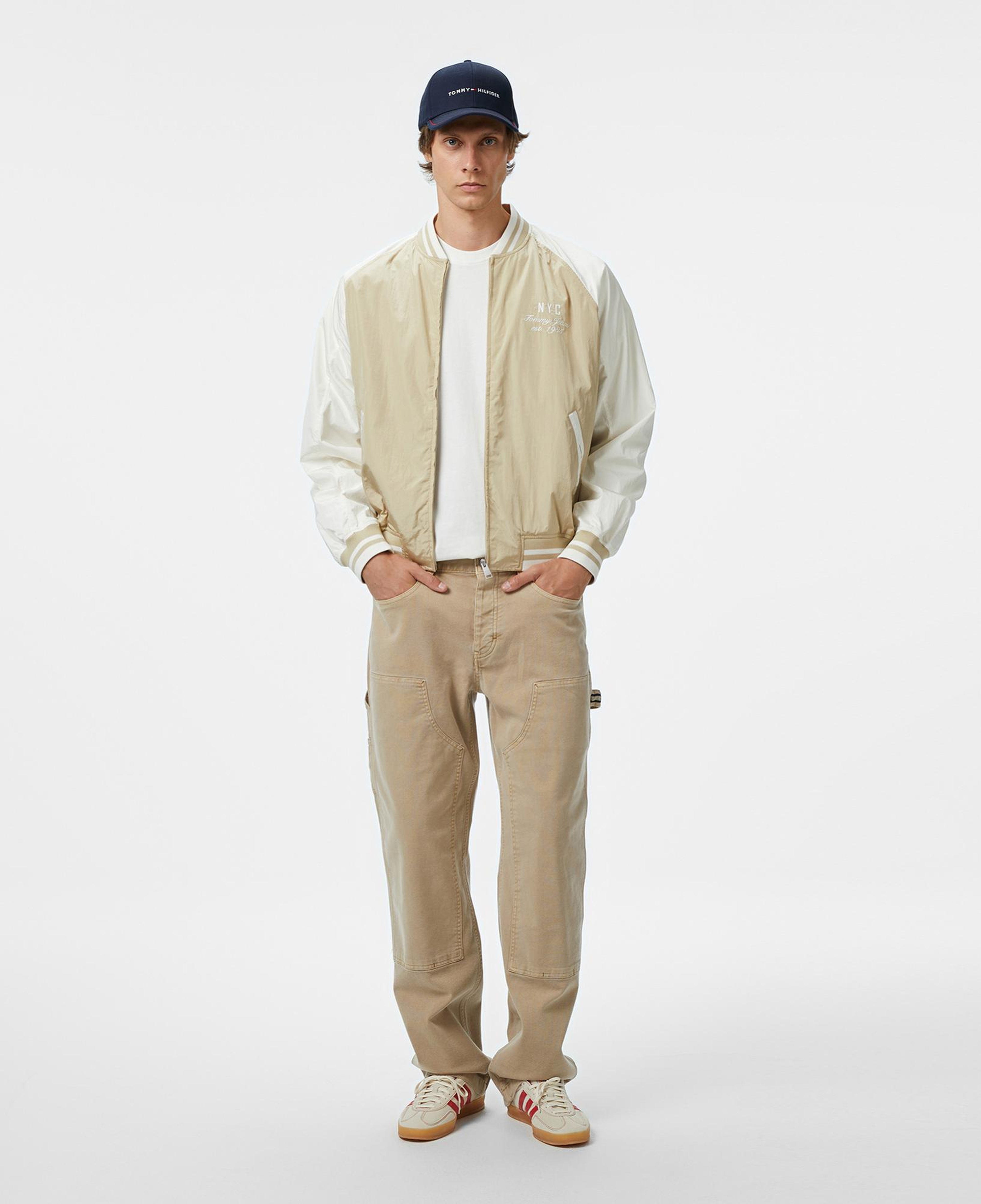 Tommy Hilfiger Jeans Graphic Su İtici Erkek Bej Ceket