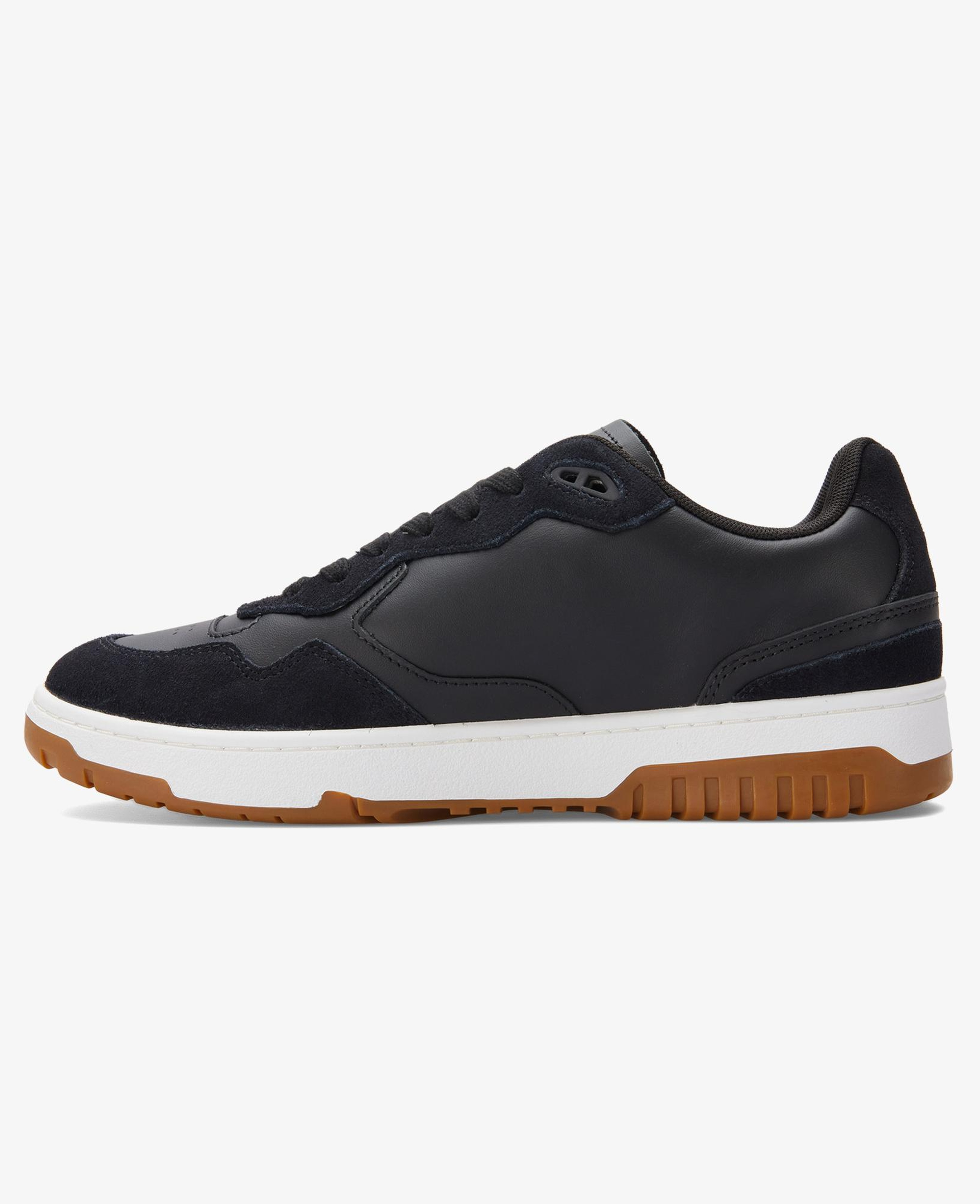 Tommy Jeans Leather Logo Basketball Erkek Siyah Sneaker