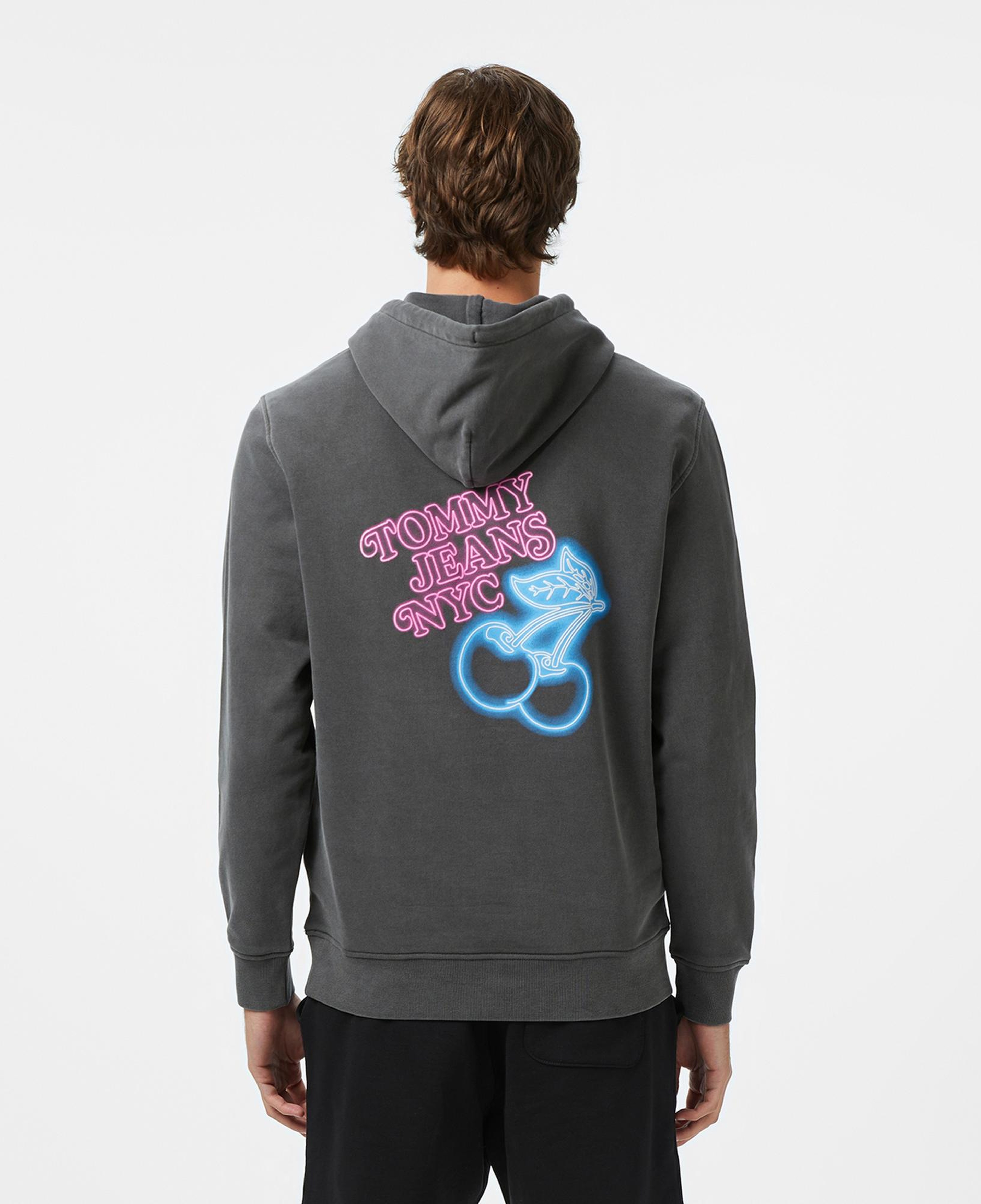 Tommy Hilfiger Back Logo Erkek Gri Sweatshirt