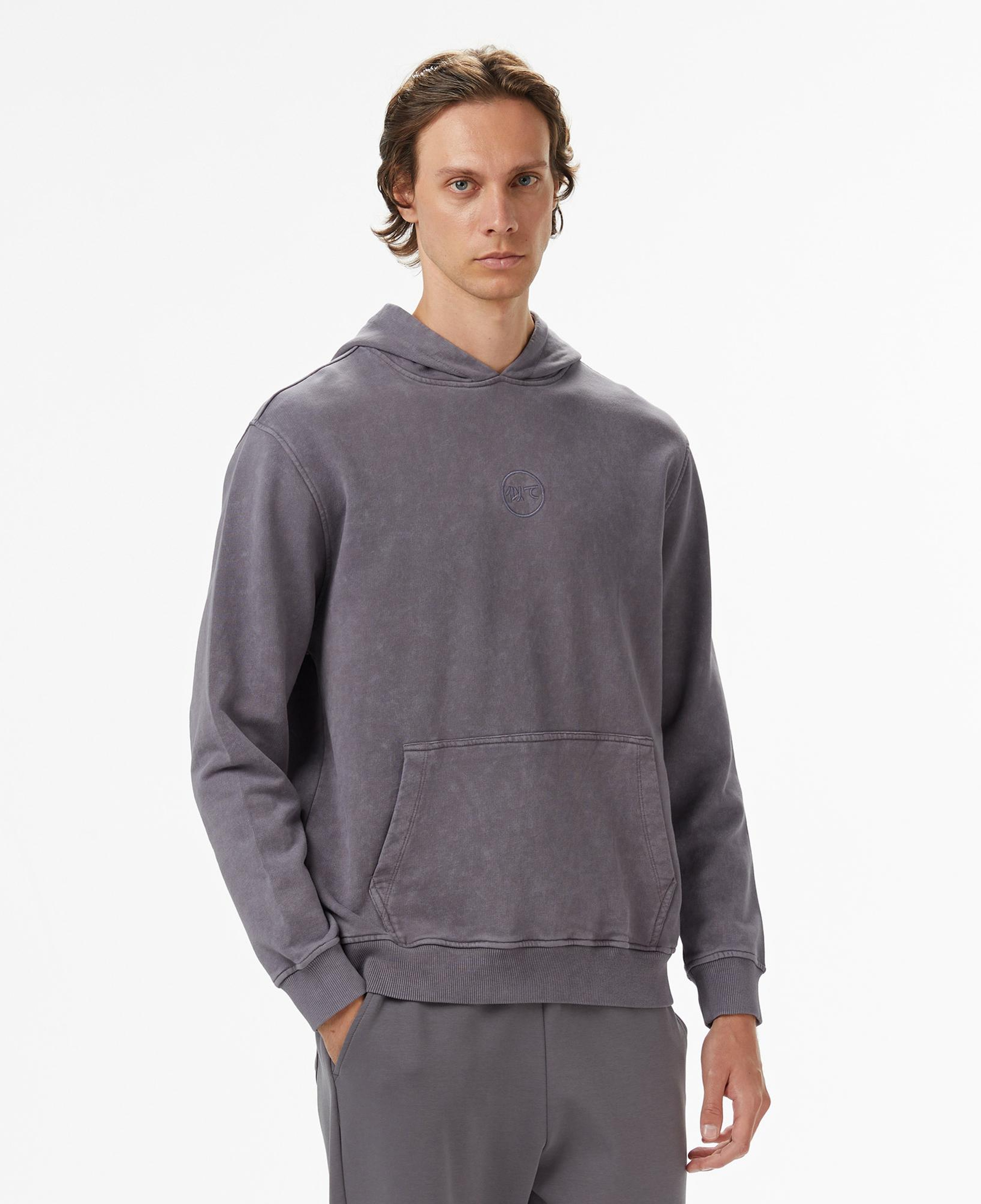 UNITED4 Erkek Gri Hoodie