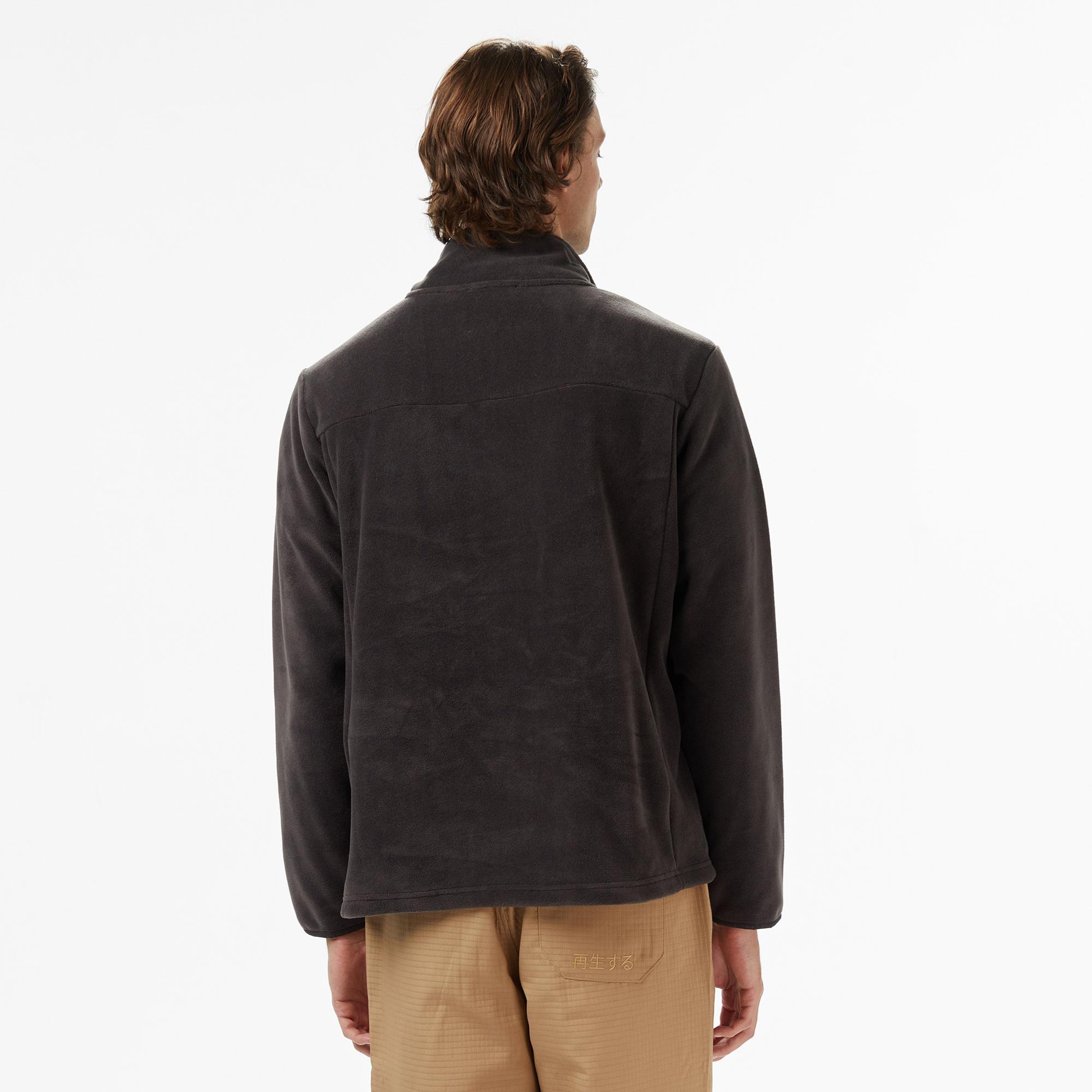 UNITED4 Erkek Gri Half Zip Sweatshirt