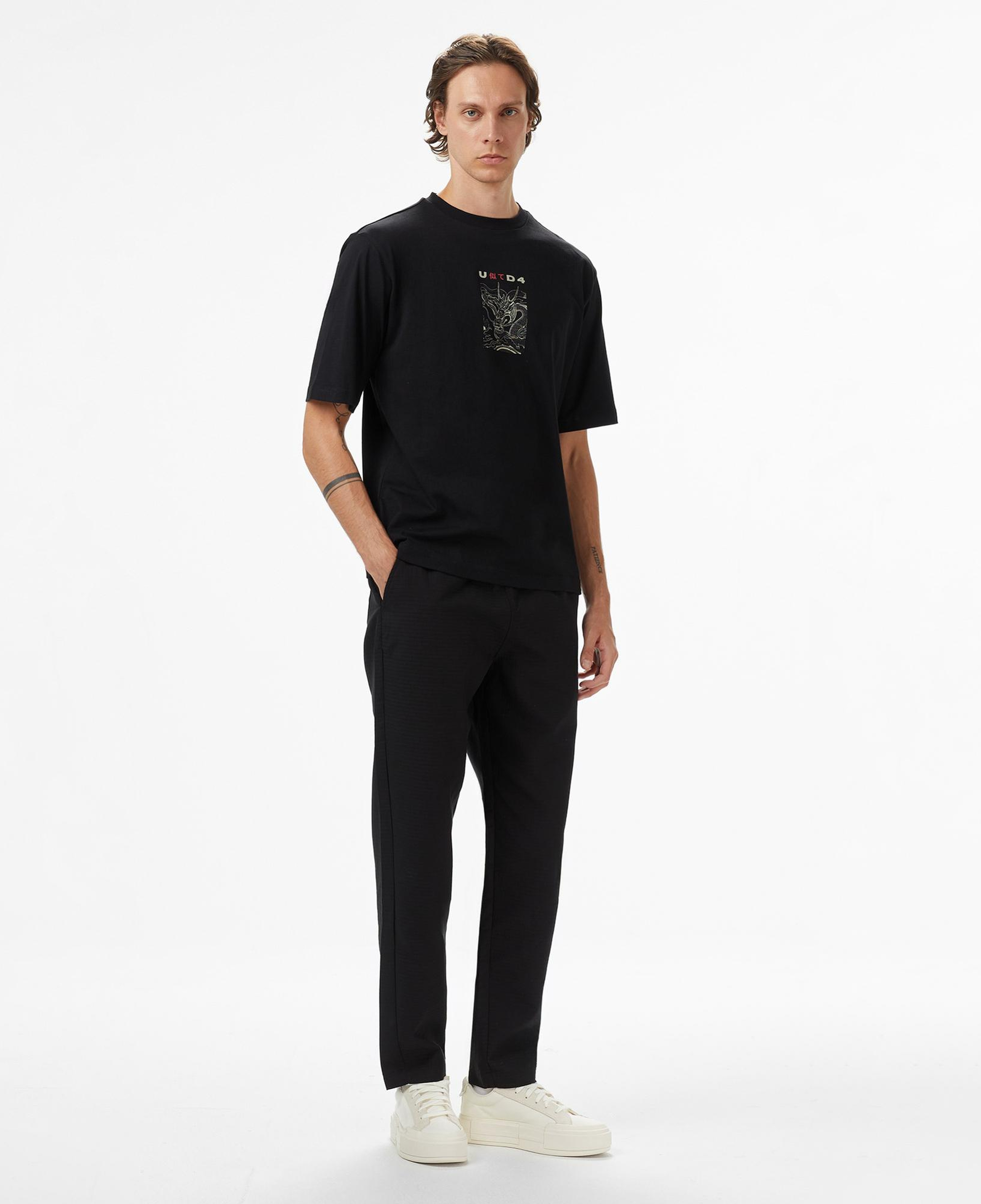 UNITED4 Erkek Siyah T-Shirt