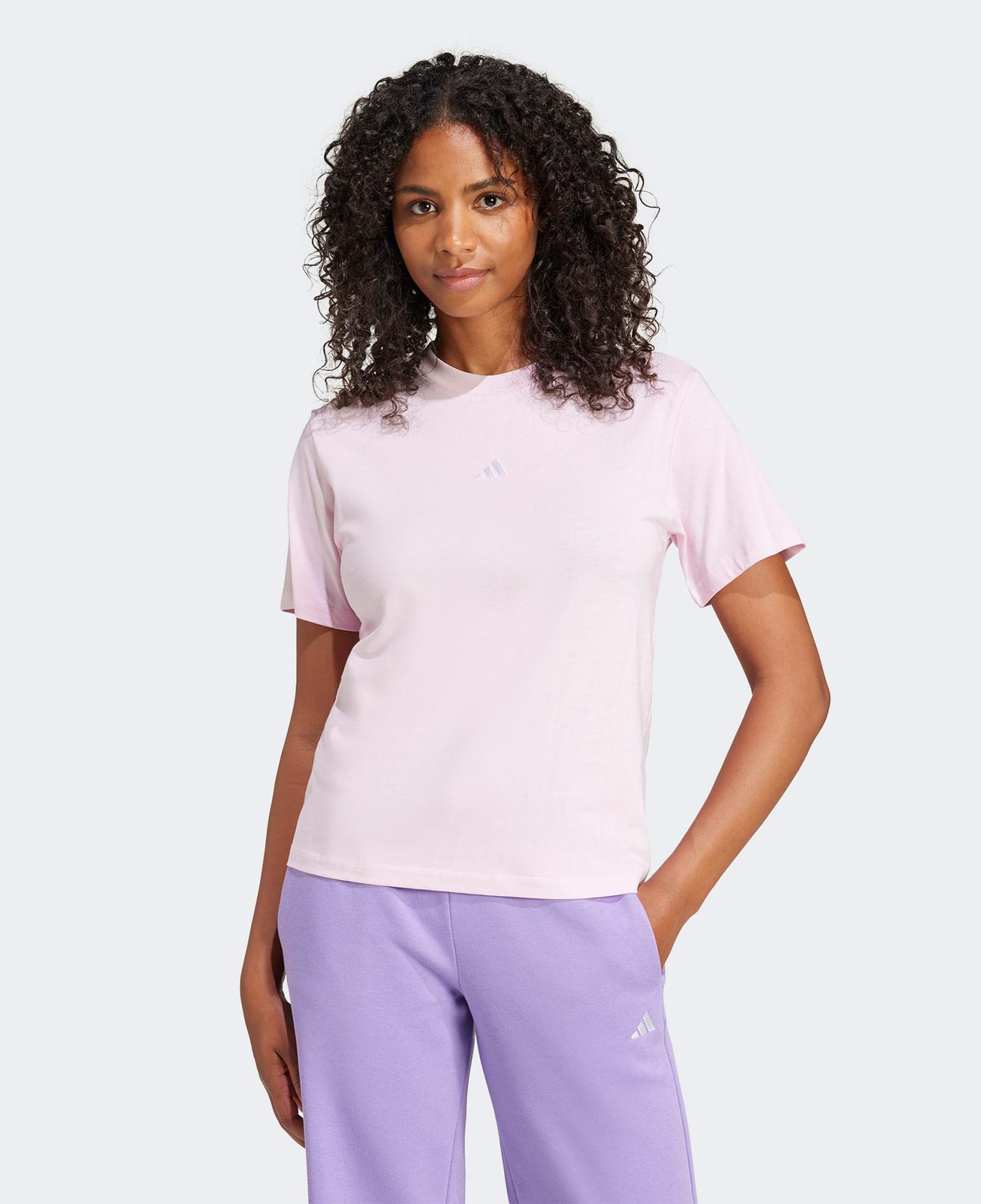 adidas Essentials Small Logo Kadın Pembe T-Shirt