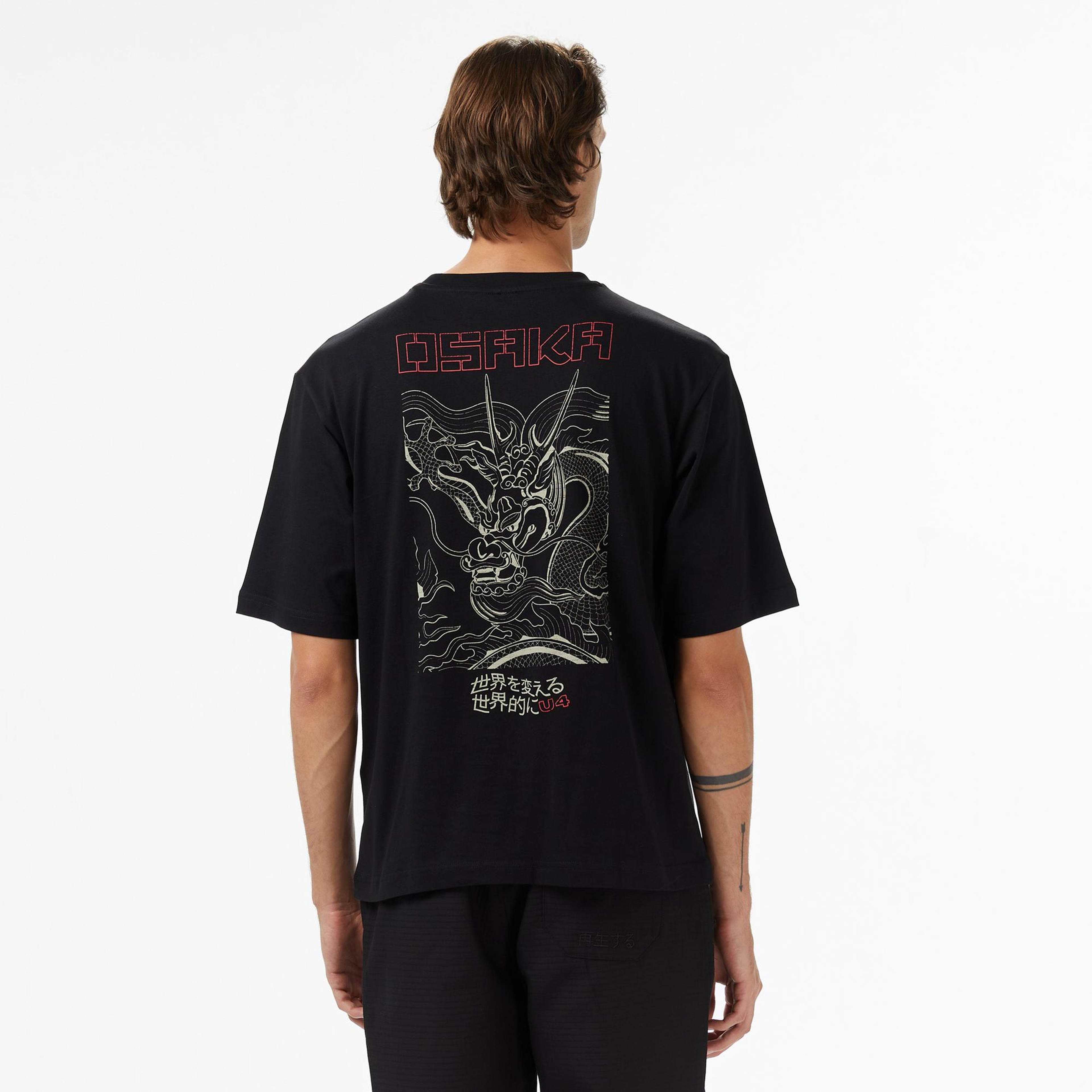 UNITED4 Erkek Siyah T-Shirt