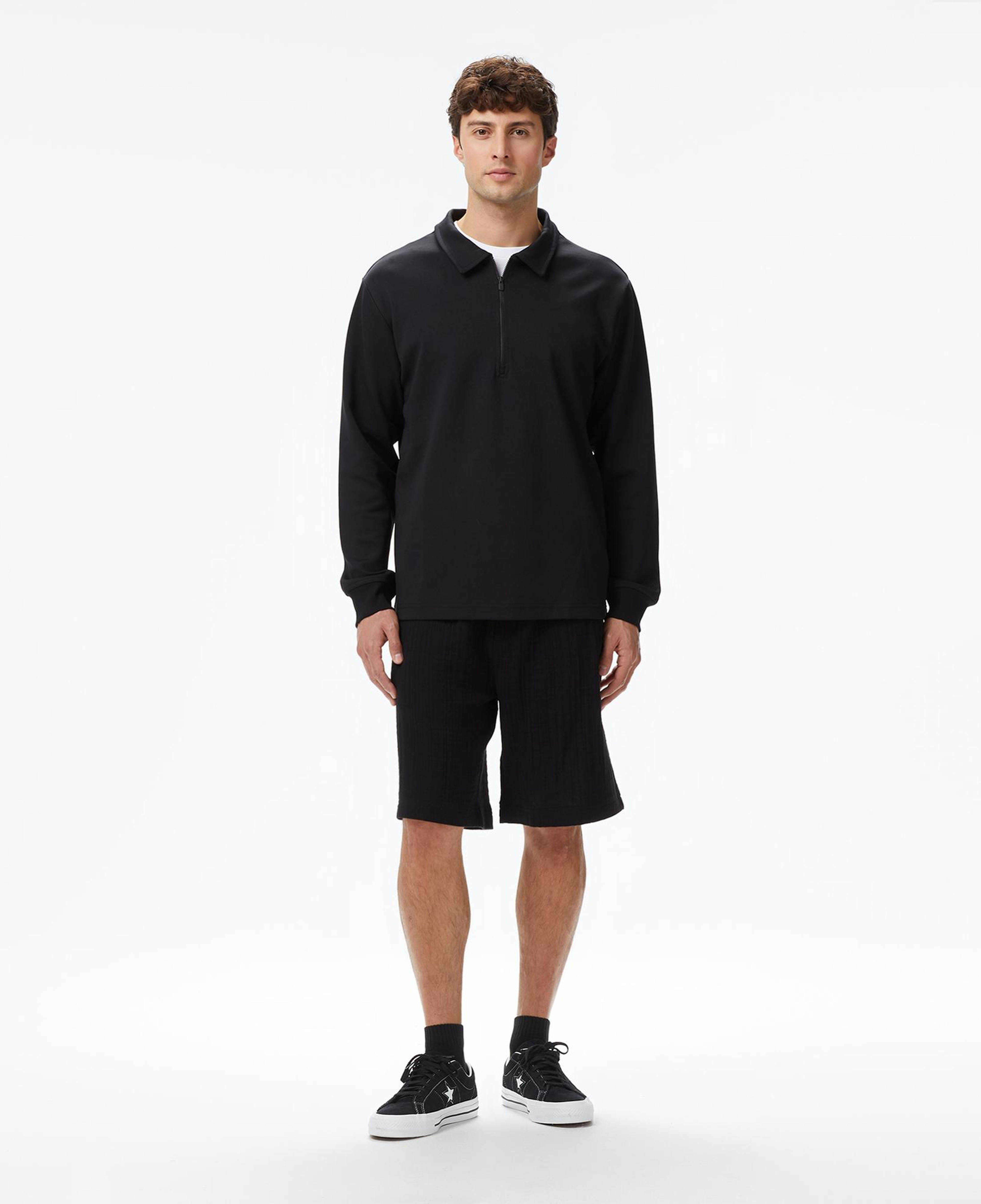 UNITED4 Erkek Siyah Sweatshirt