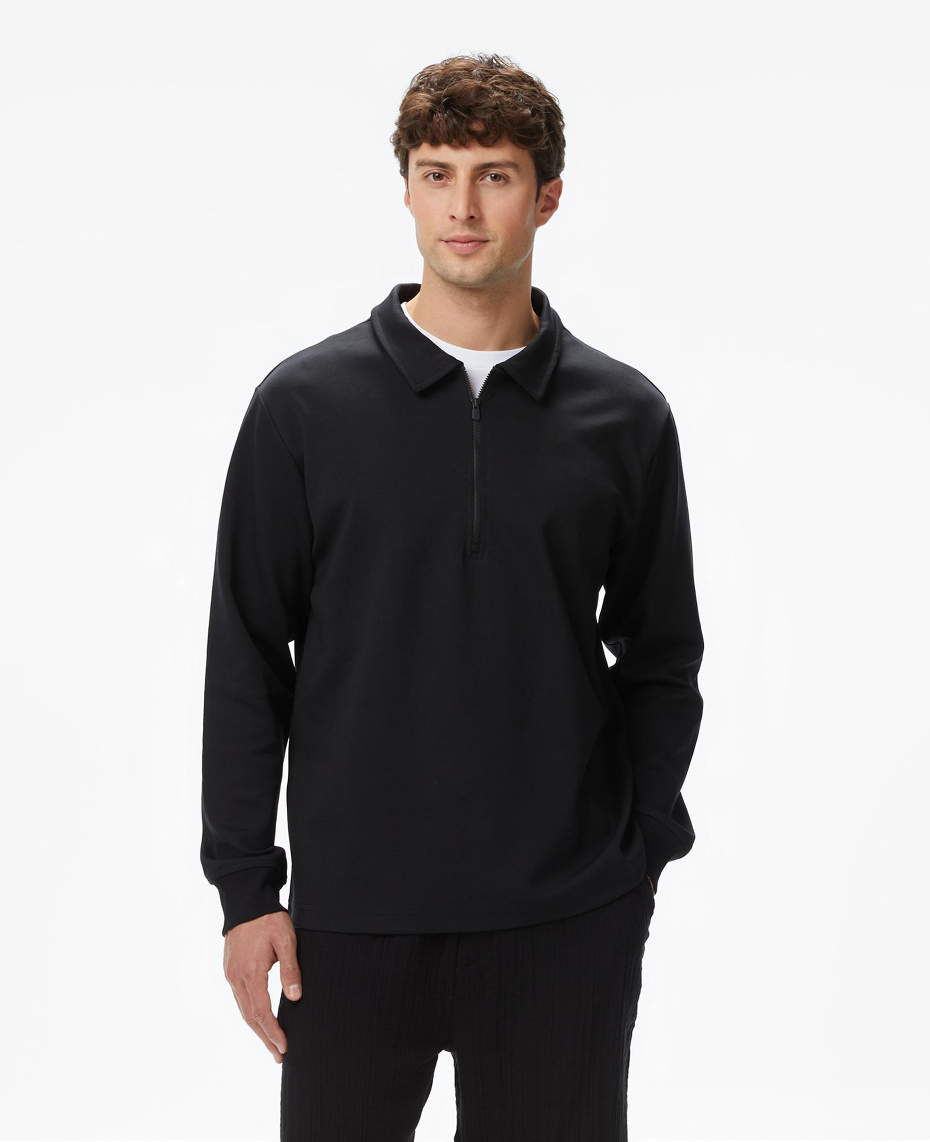 UNITED4 Erkek Siyah Sweatshirt