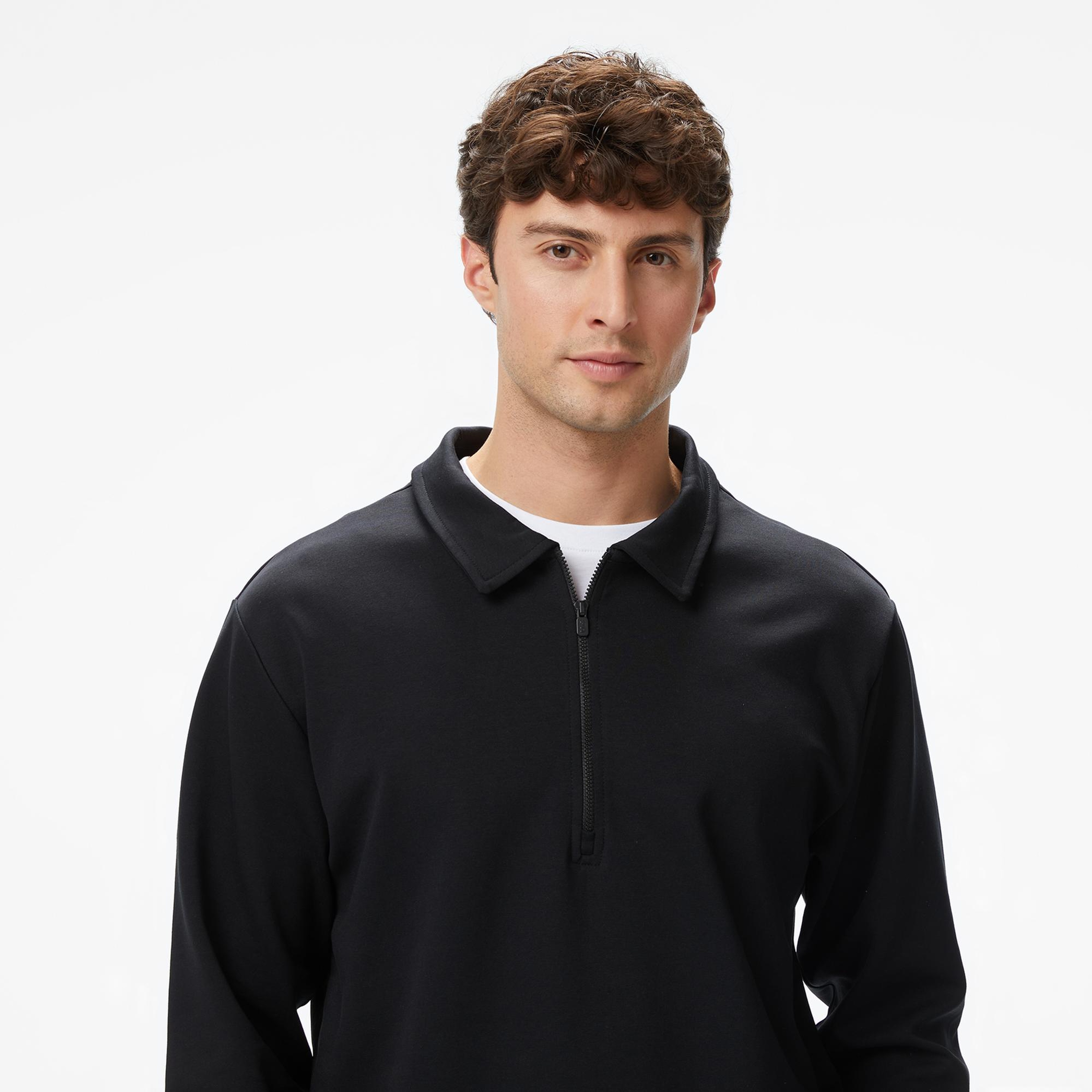 UNITED4 Erkek Siyah Sweatshirt