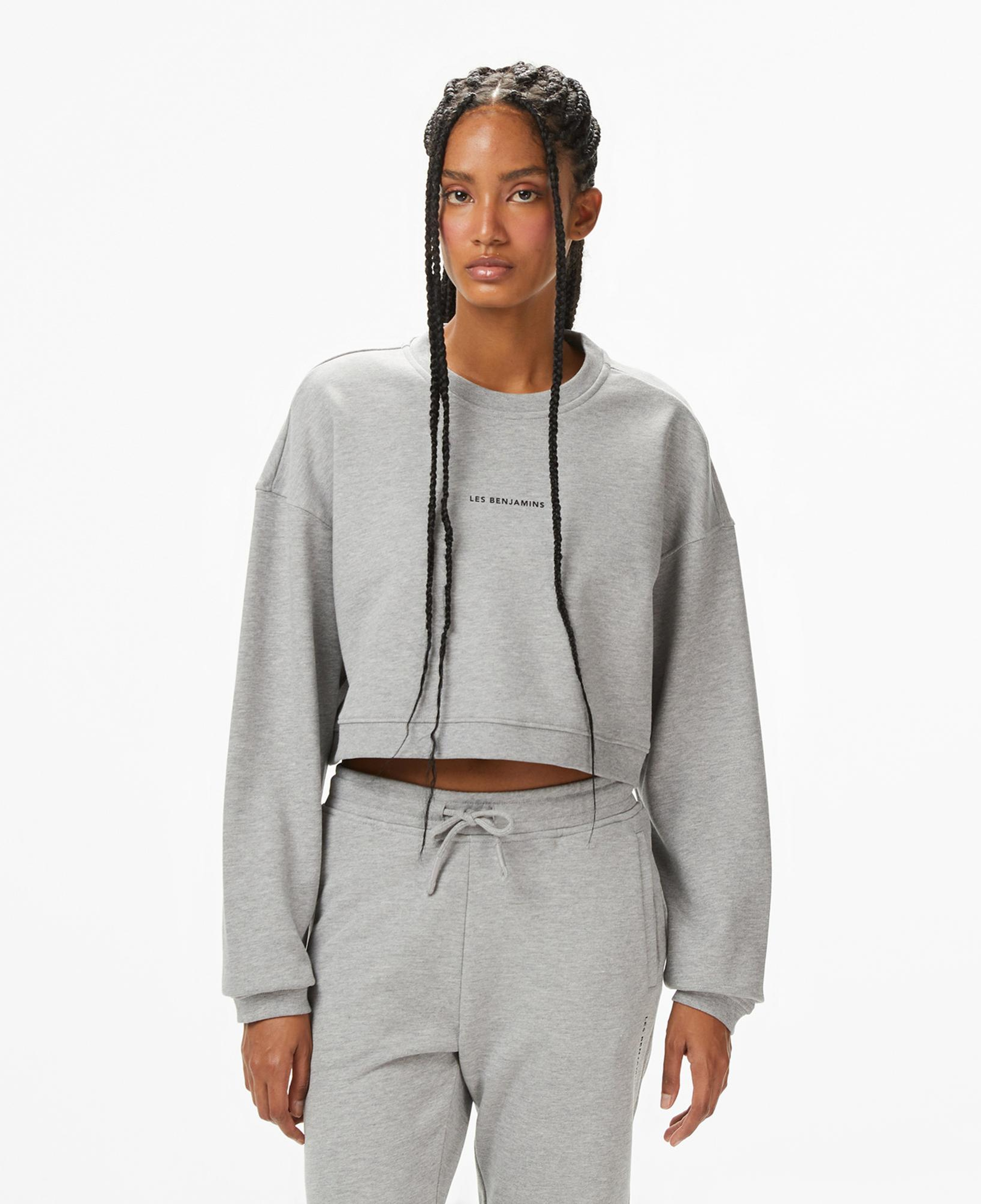 Les Benjamins Essentials 308 Kadın Gri Sweatshirt