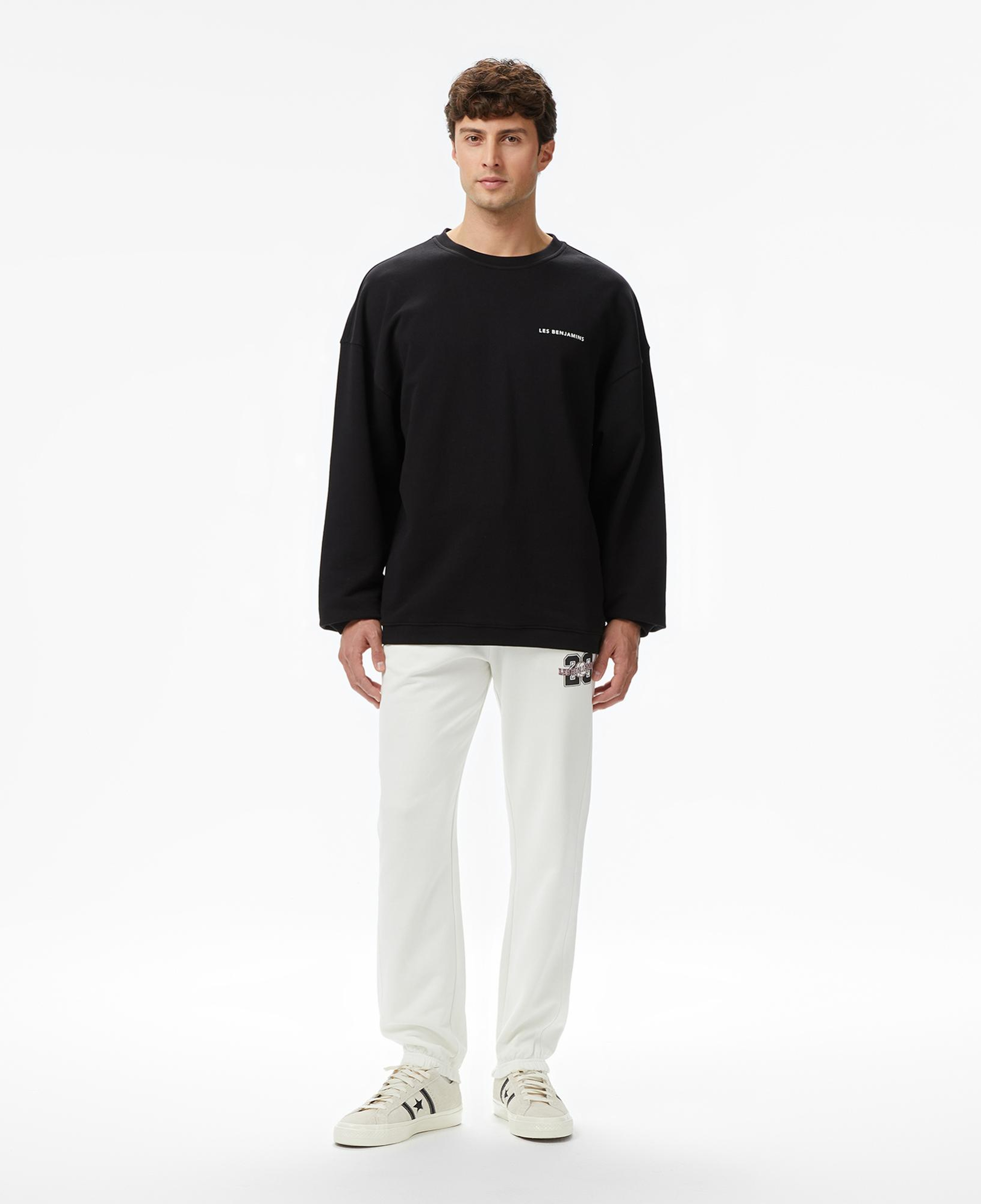 Les Benjamins Essentials 307 Erkek Siyah Sweatshirt