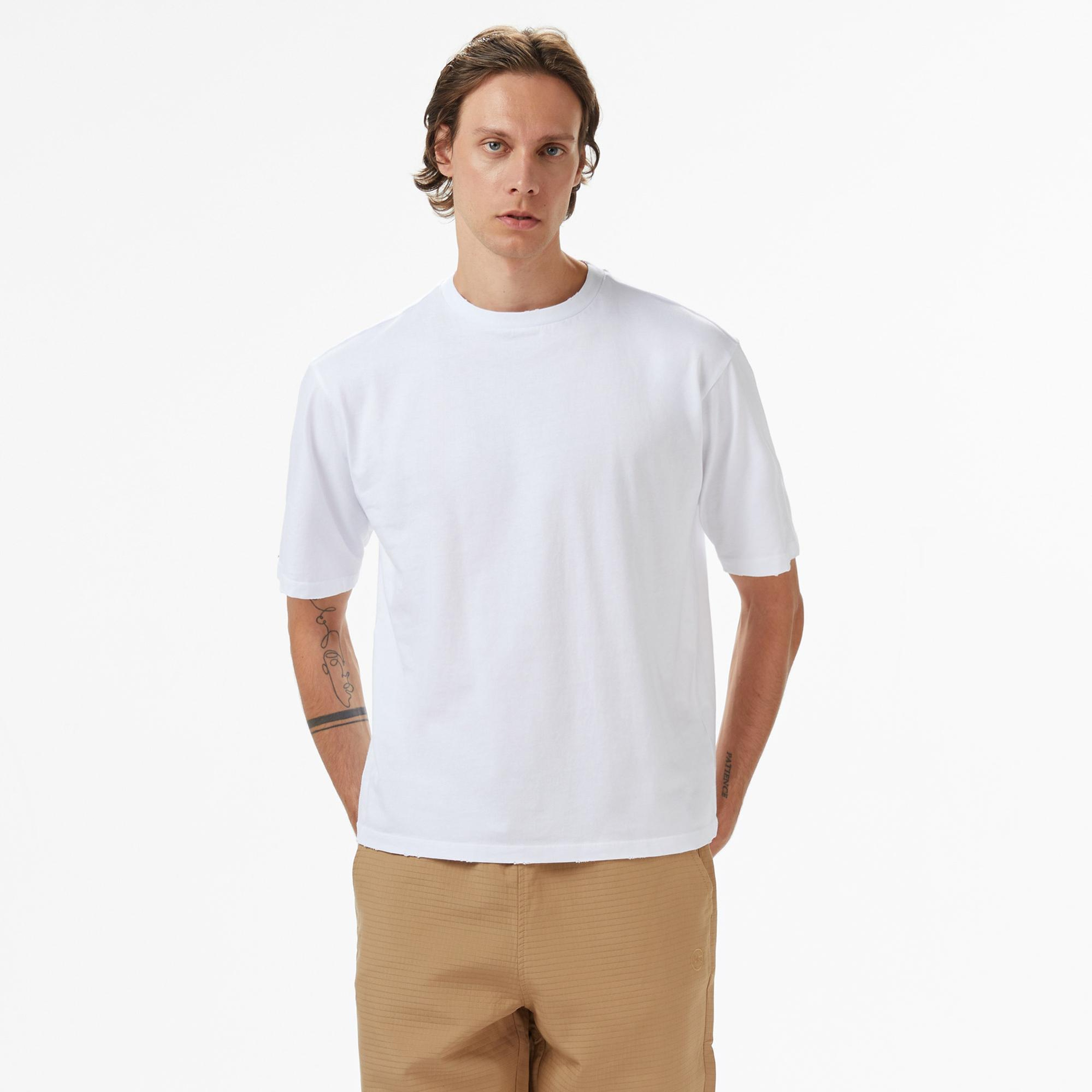 UNITED4 Erkek Beyaz T-Shirt