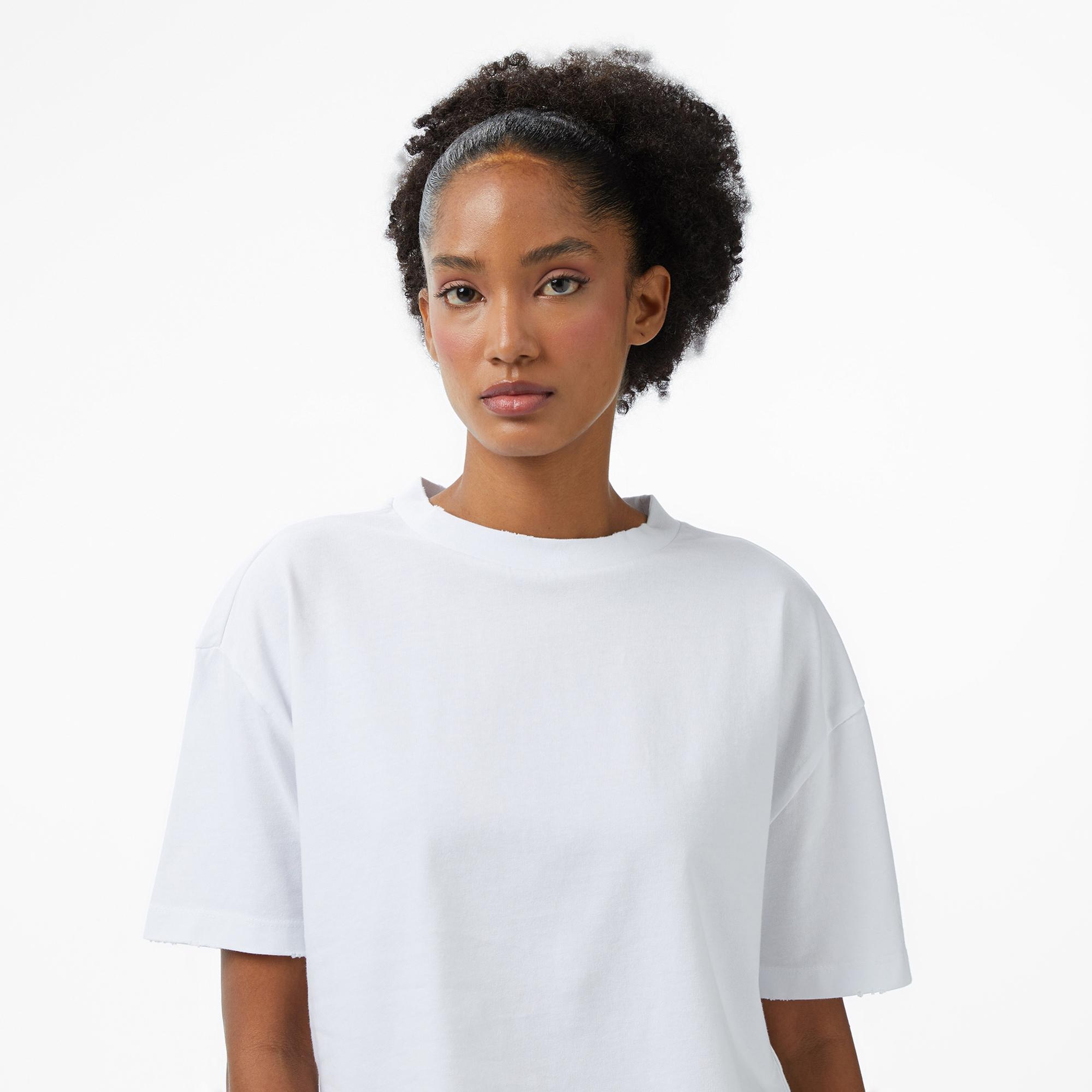 UNITED4 Kadın Beyaz T-Shirt