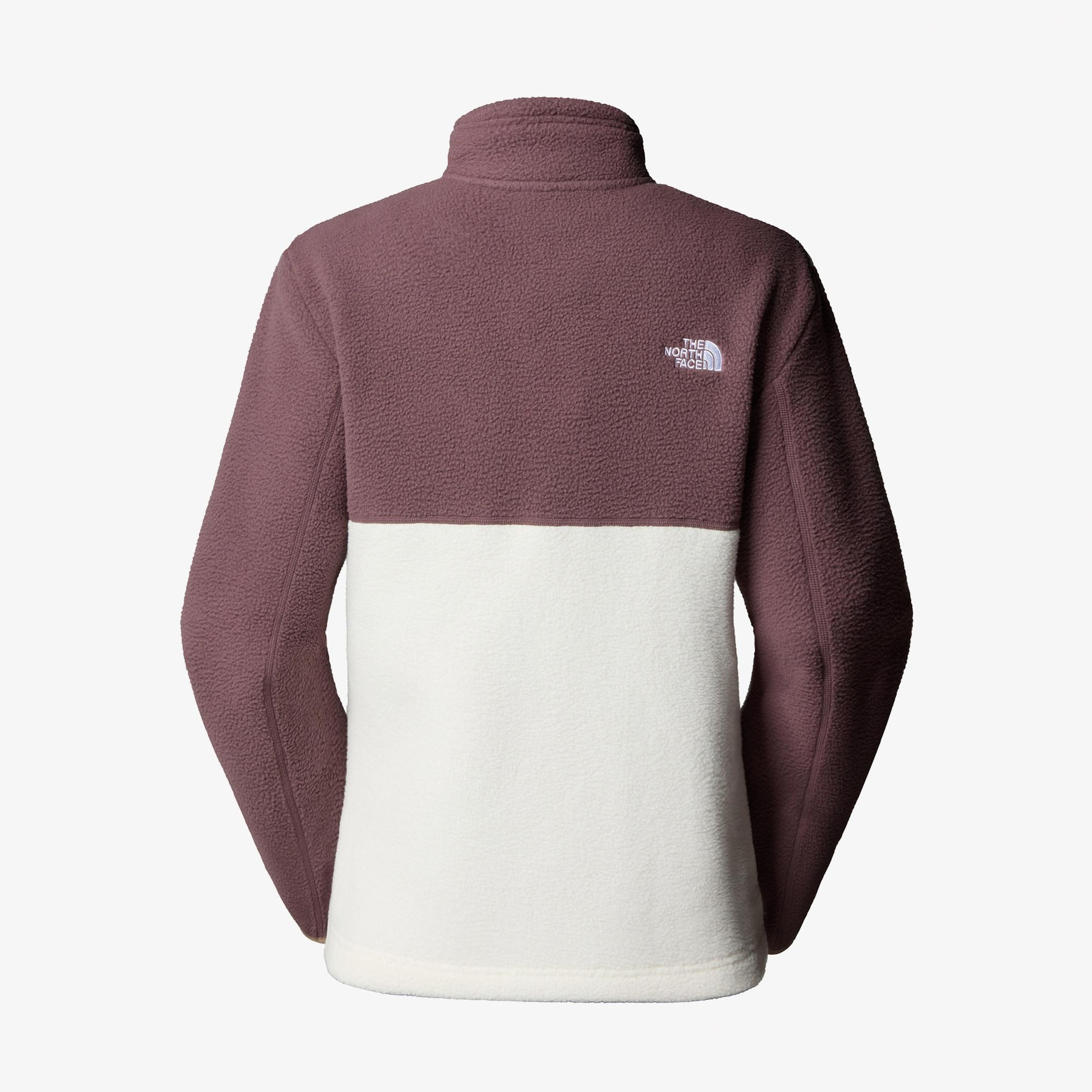 The North Face Yumiori Full Zip Kadın Beyaz/Mor Polar Mont