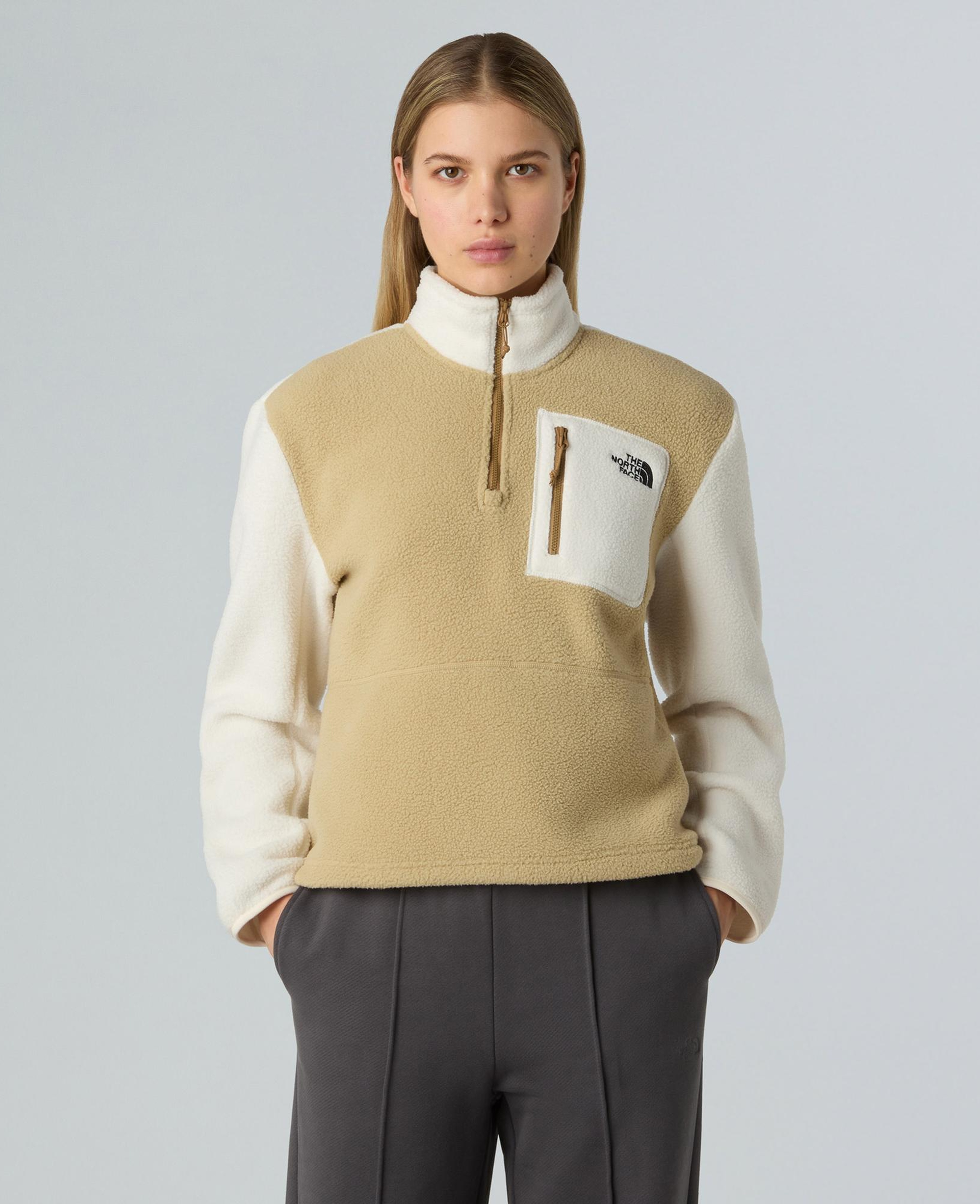 The North Face Yumiori 1/4 Zip Kadın Kahverengi Polar Mont