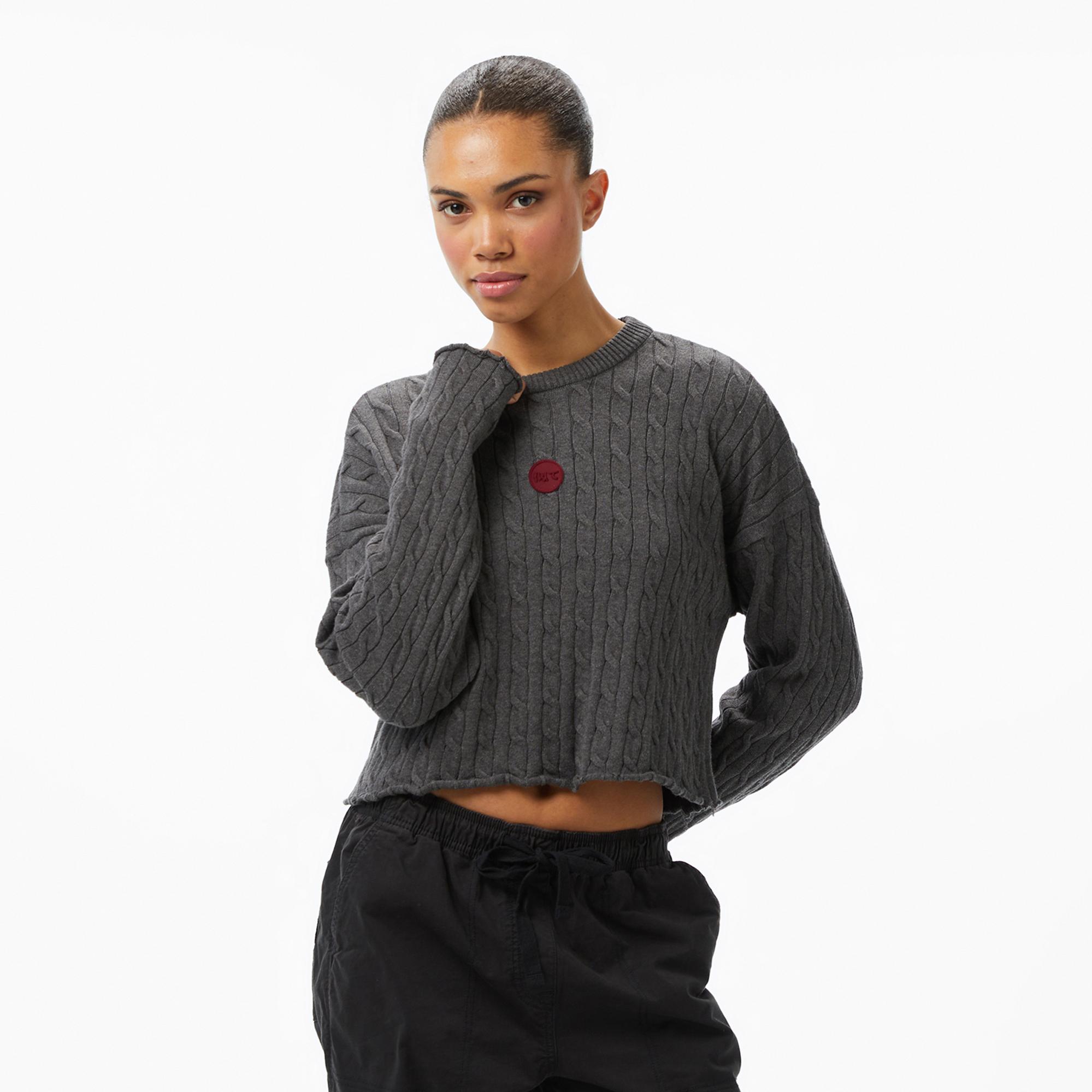 UNITED4 Essentials Kadın Gri Triko