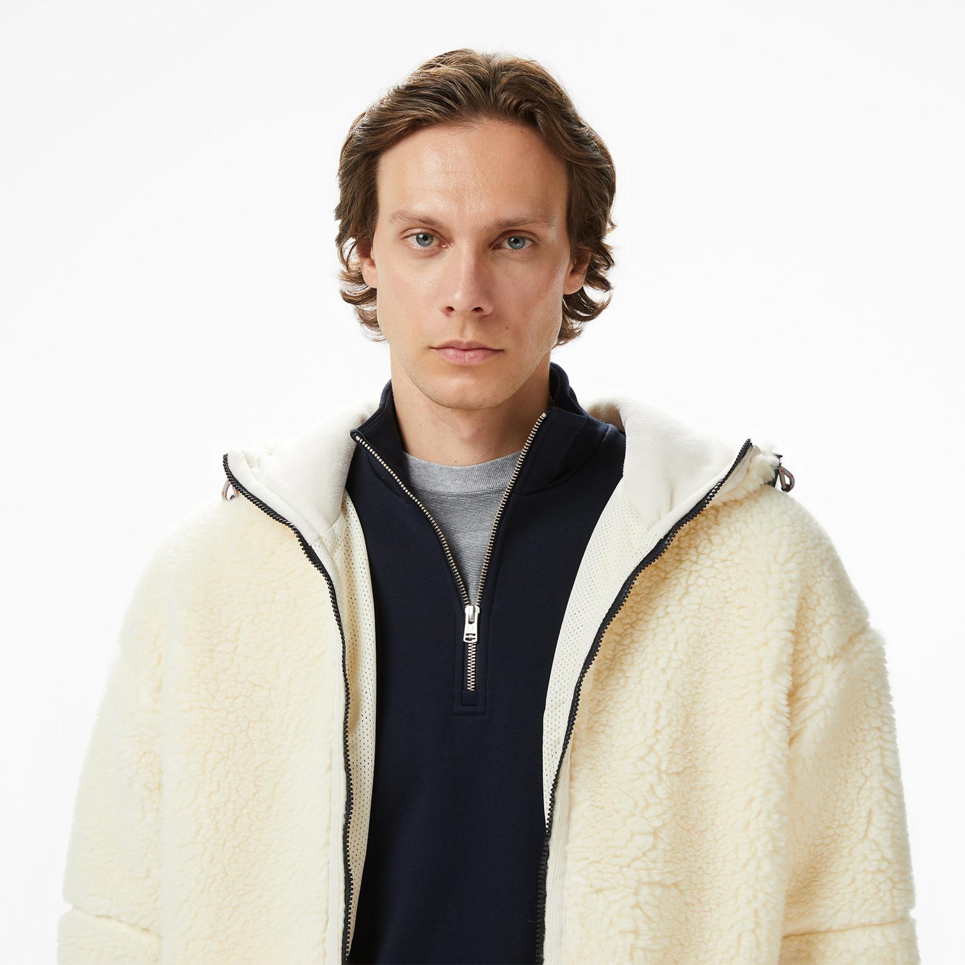 Napapijri T-Tires Fzh Erkek Krem Polar Ceket