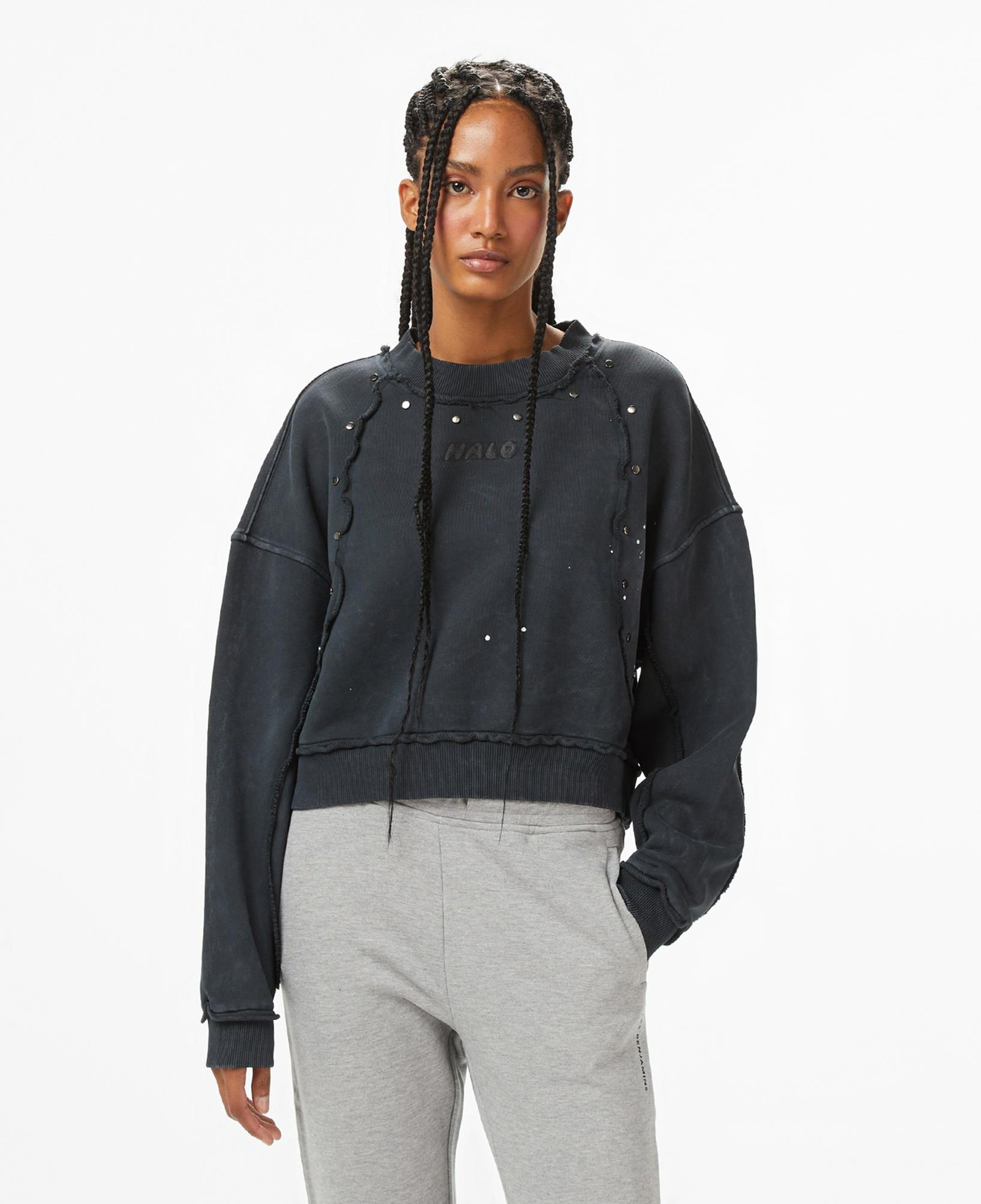 Les Benjamins Essentials 301 Kadın Siyah Sweatshirt