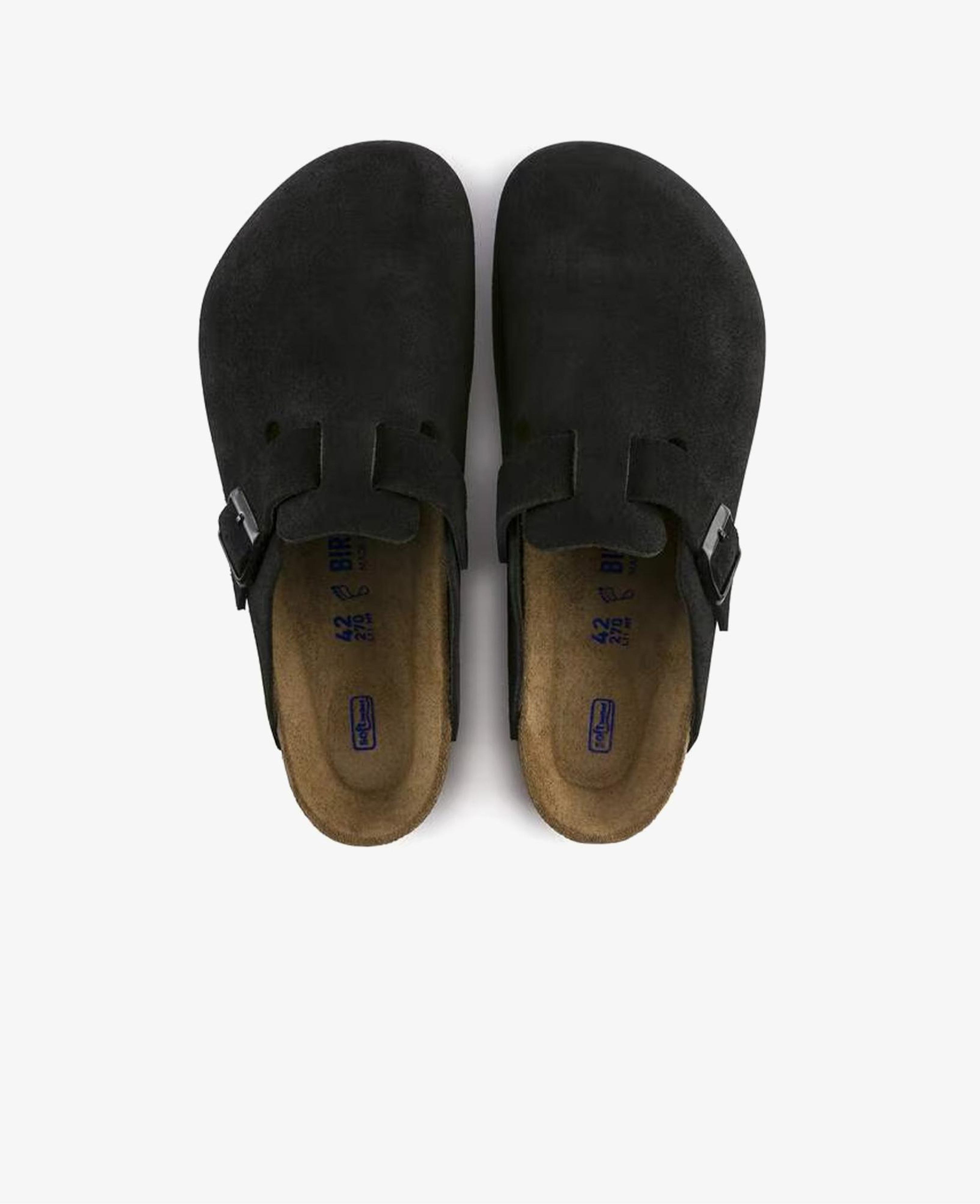 Birkenstock Boston Süet Unisex Siyah Terlik