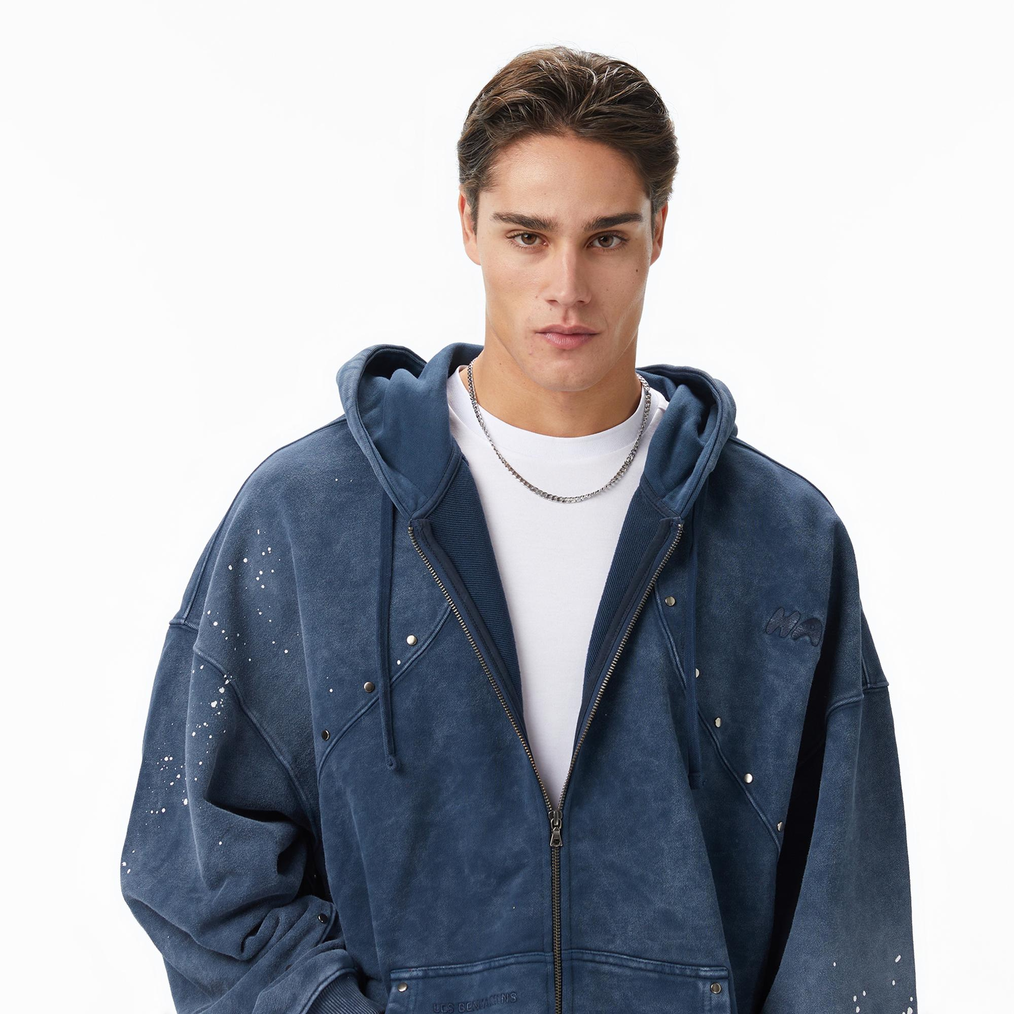 Les Benjamins Essentials 302 Erkek Mavi Sweatshirt