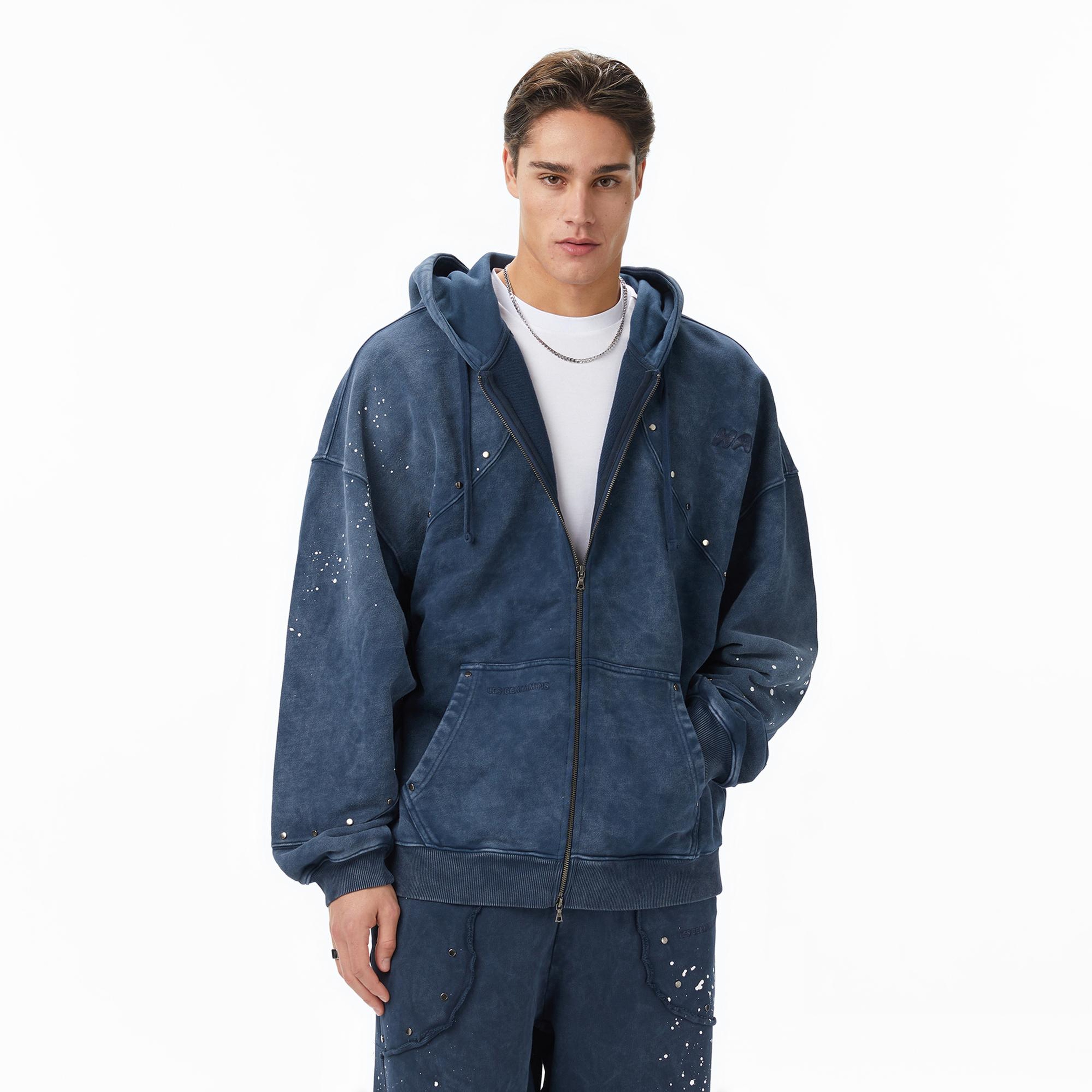 Les Benjamins Essentials 302 Erkek Mavi Sweatshirt