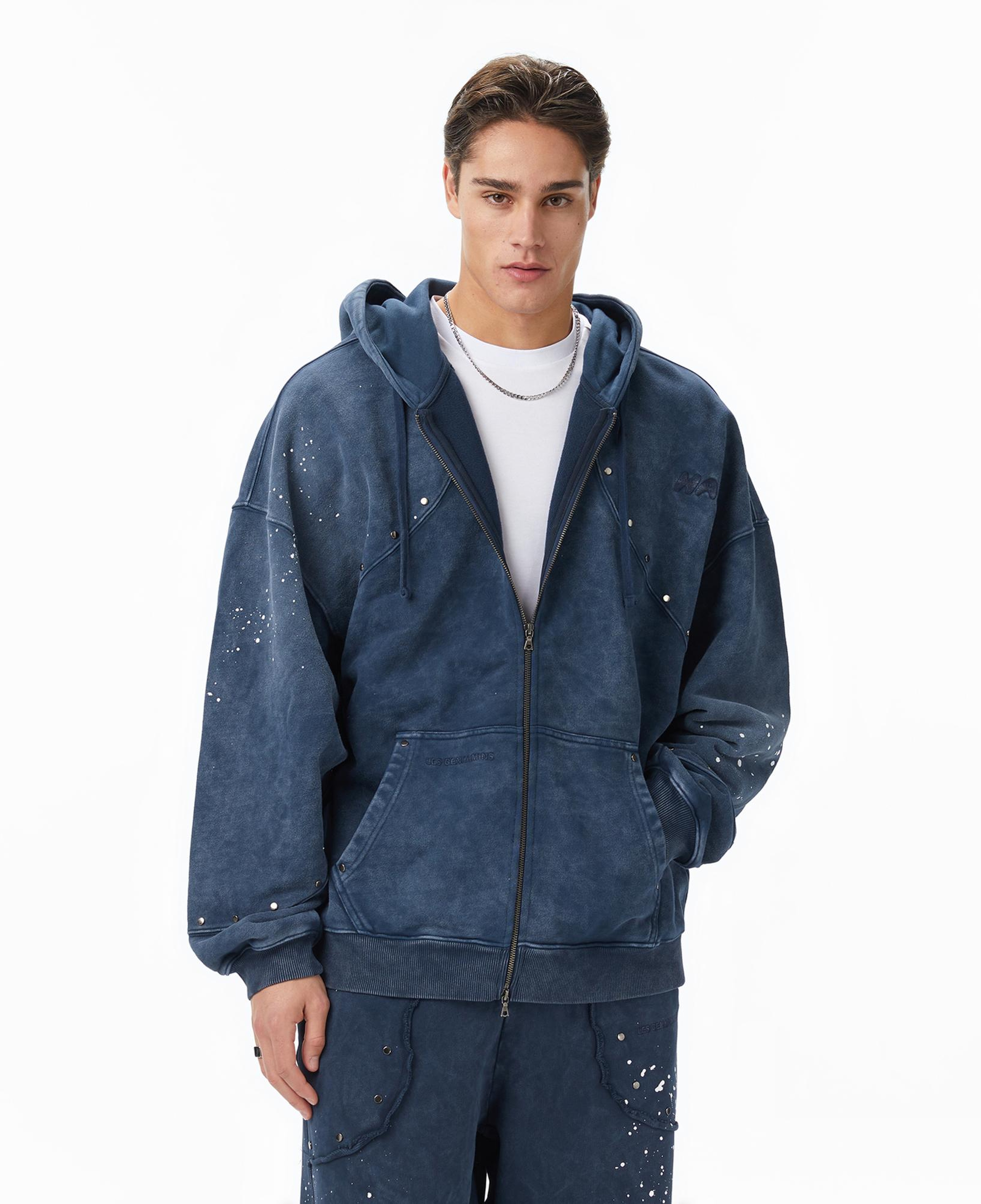 Les Benjamins Essentials 302 Erkek Mavi Sweatshirt