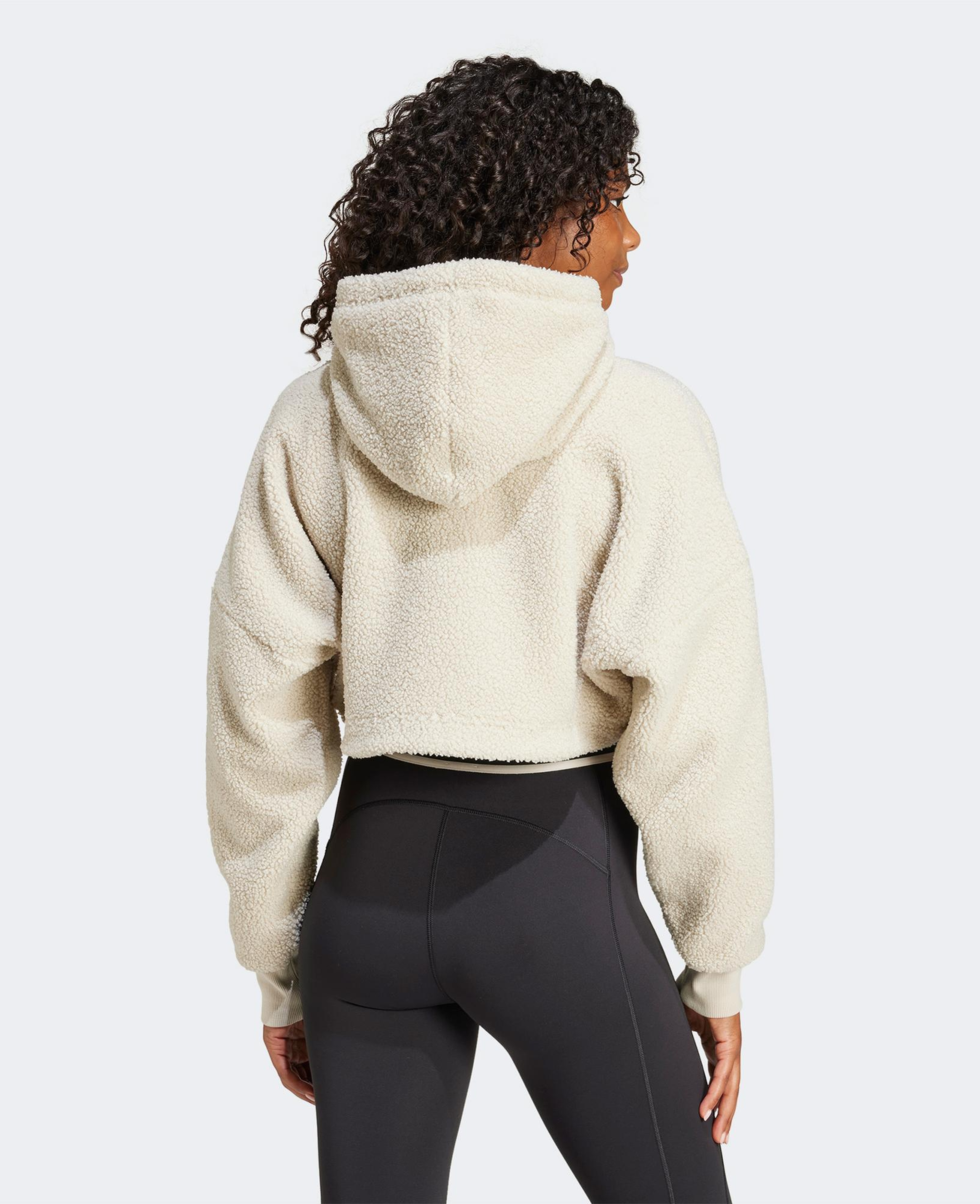 adidas X Moon Boot Cropped Kadın Bej Hoodie