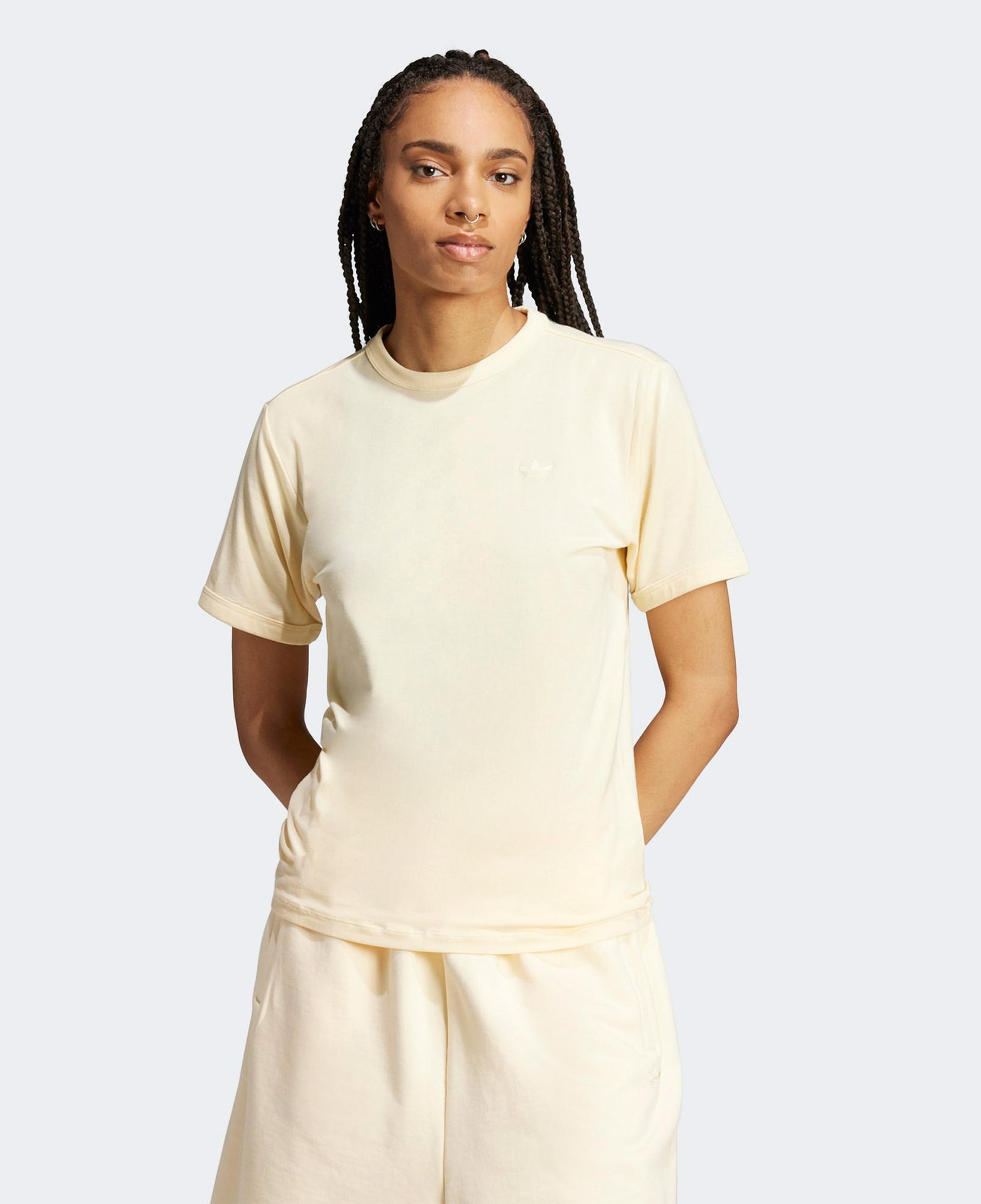 adidas Premium Essentials Kadın Bej T-Shirt