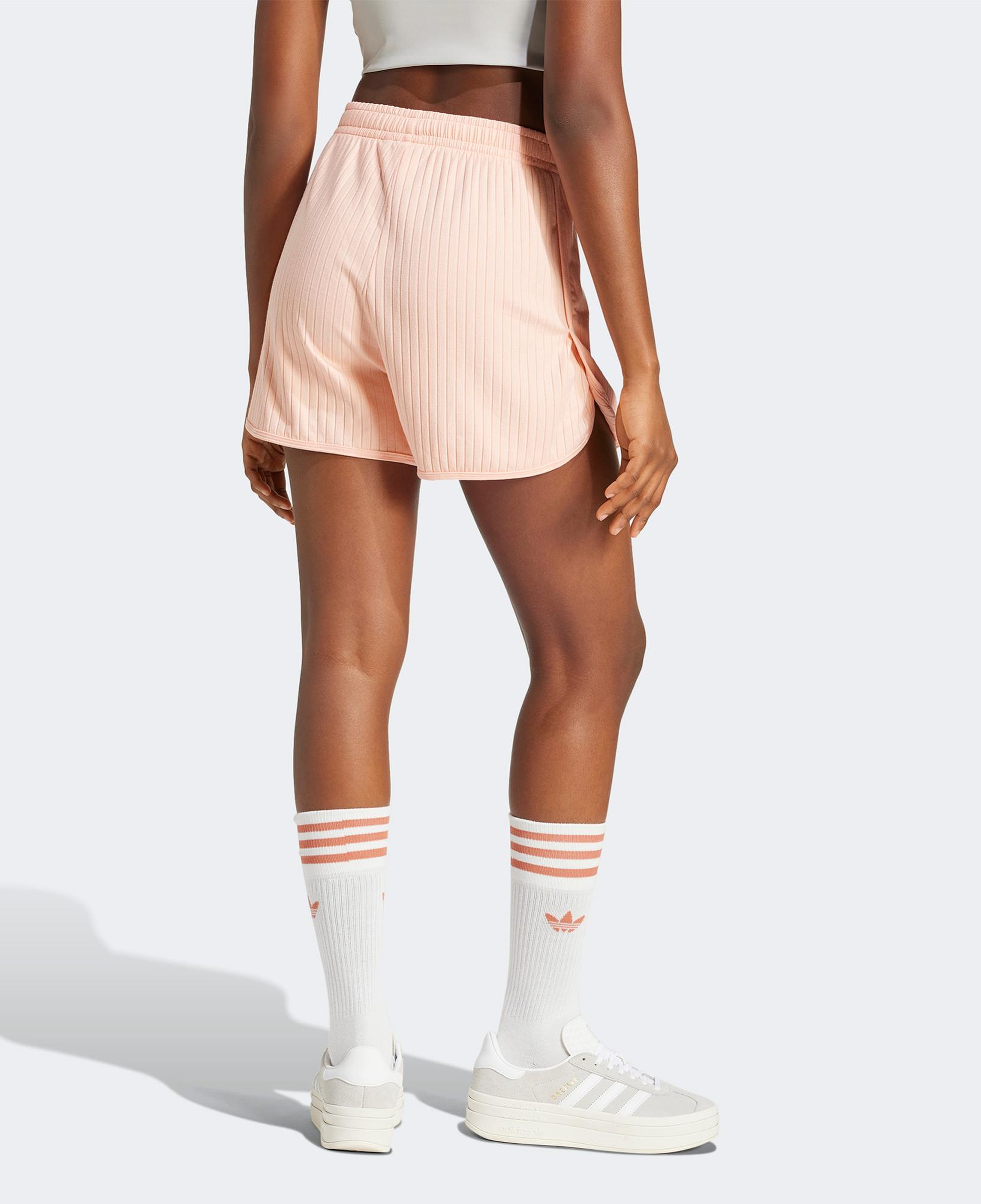 adidas Essentials Wide Rib Kadın Pembe Şort