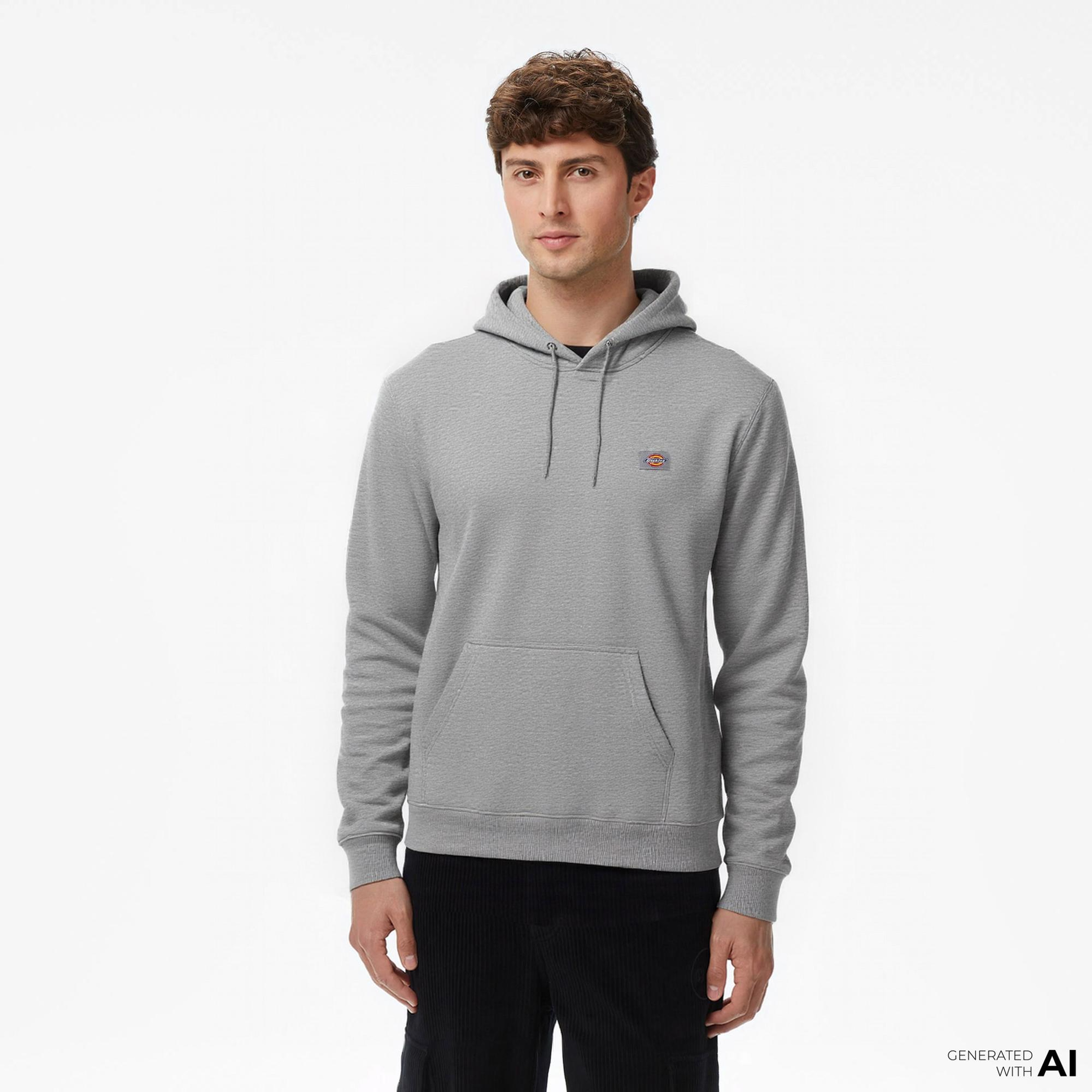 Dickies Oakport Erkek Gri Hoodie