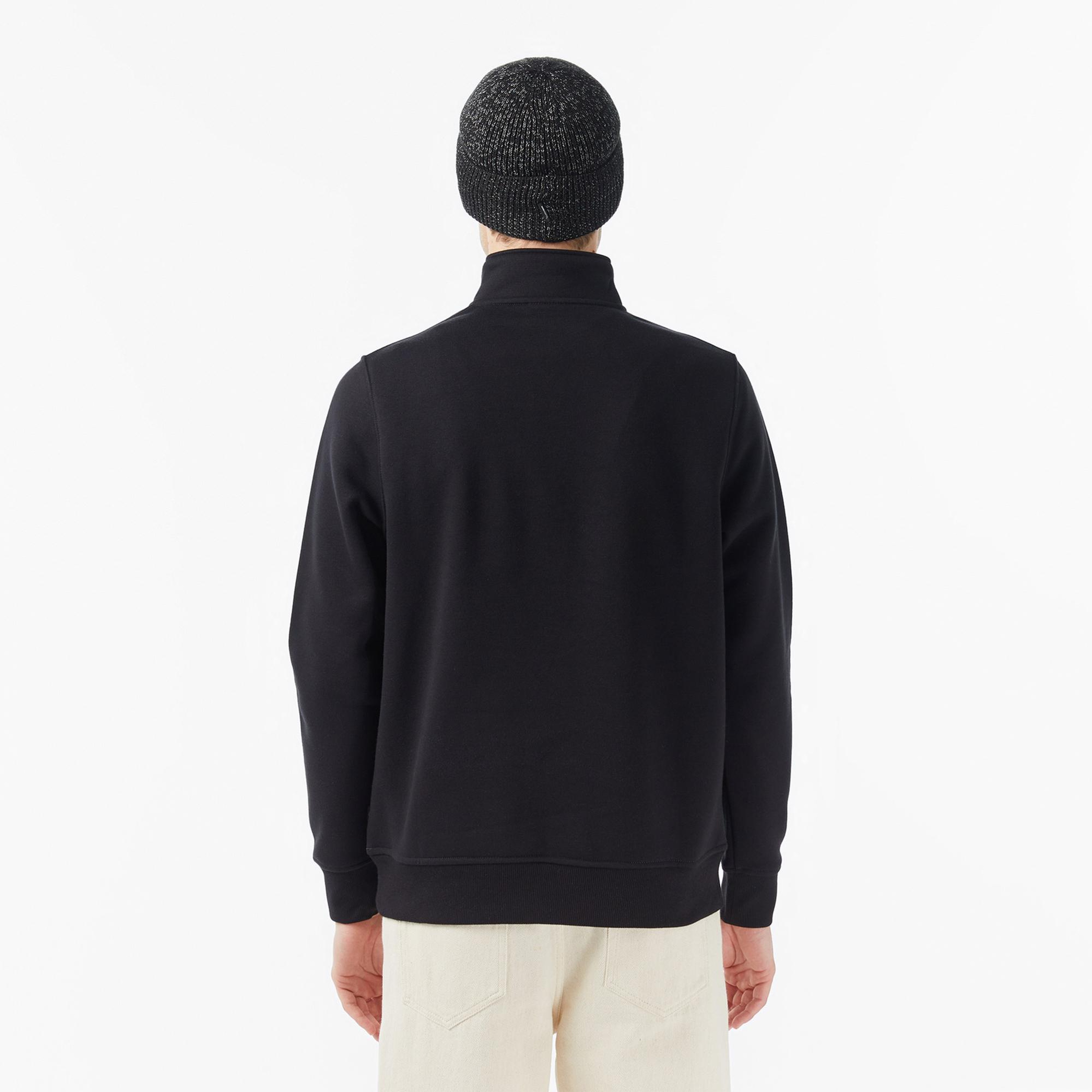 Dickies Oakport 1/4 Zip Crew Erkek Siyah Sweatshirt