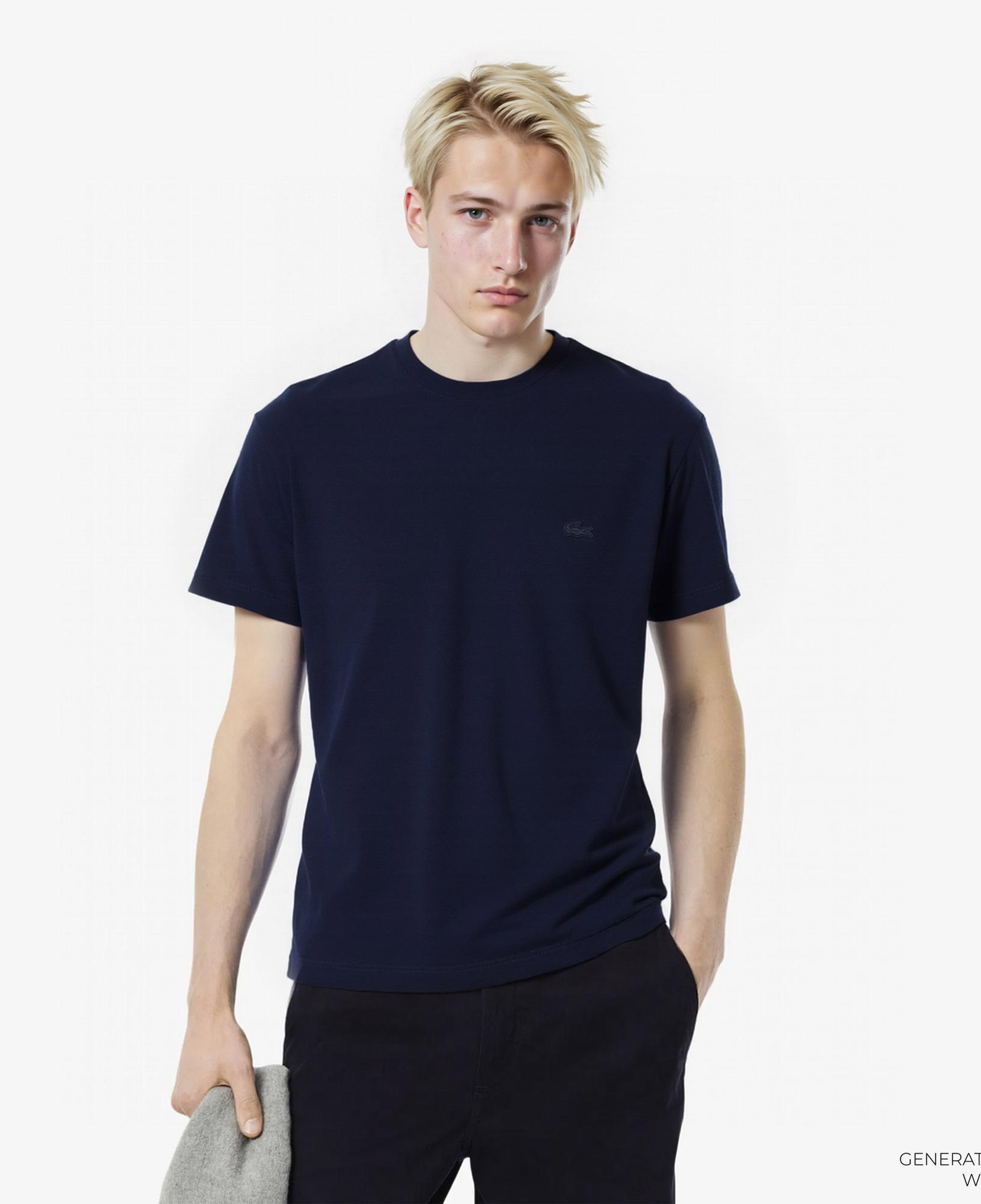 Lacoste Loose Fit Erkek Lacivert T-Shirt
