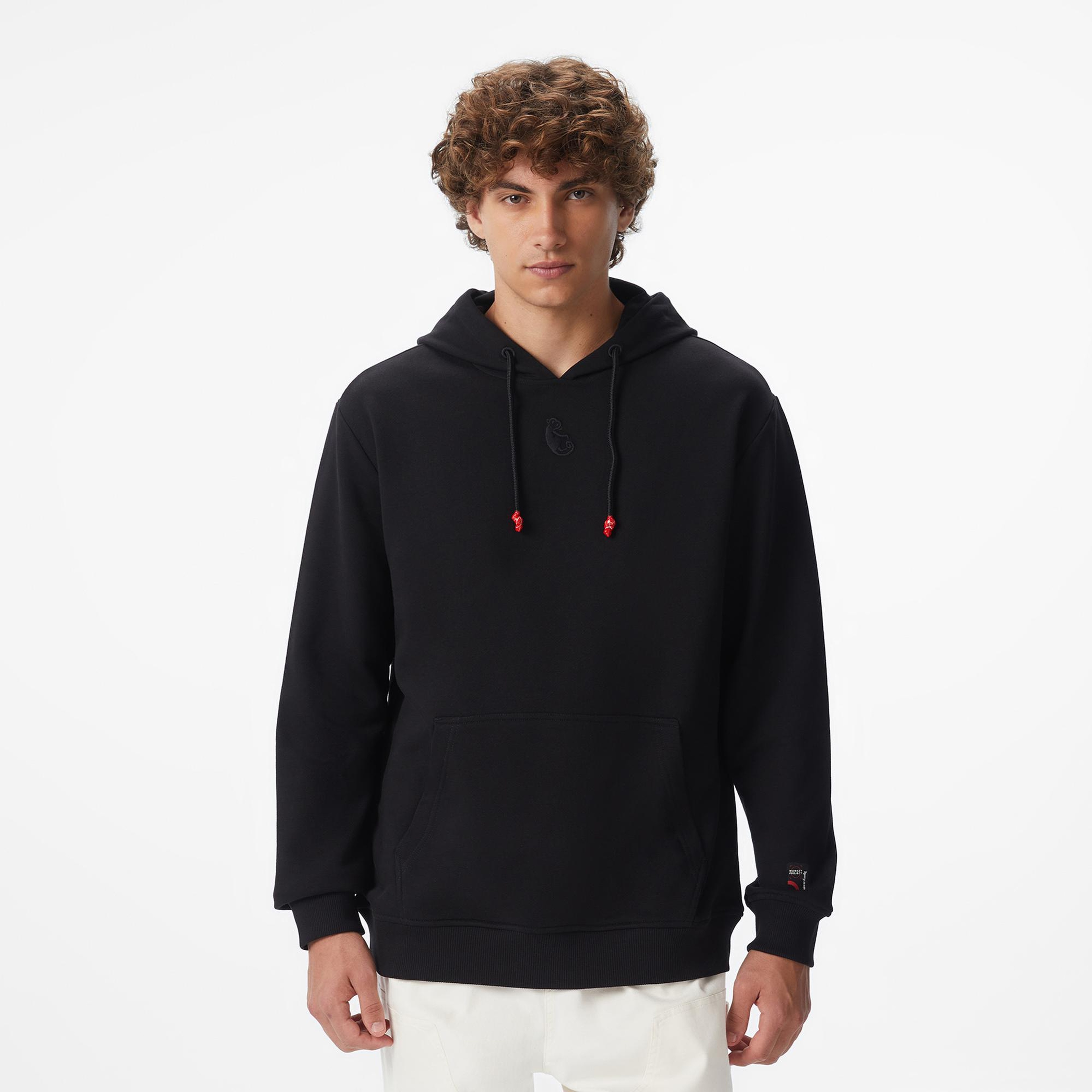 UNITED4 x Monkey Project We Are Family Unisex Siyah Sweatshirt