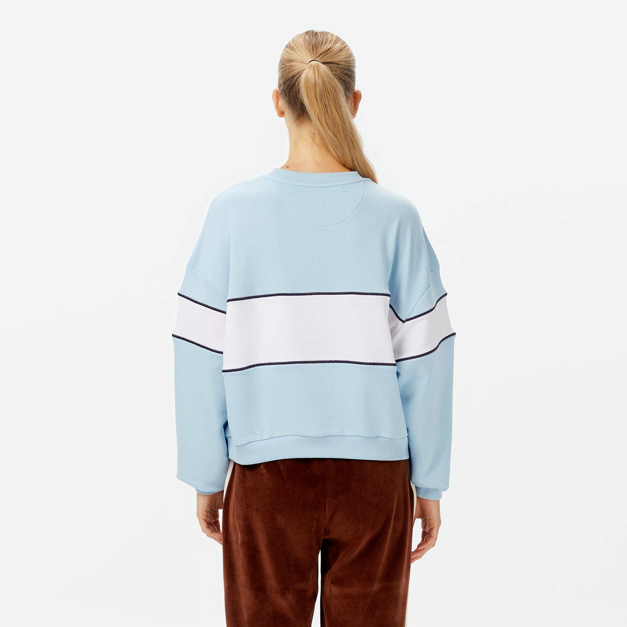 New Balance NB Lifestyle Kadın Mavi Sweatshirt