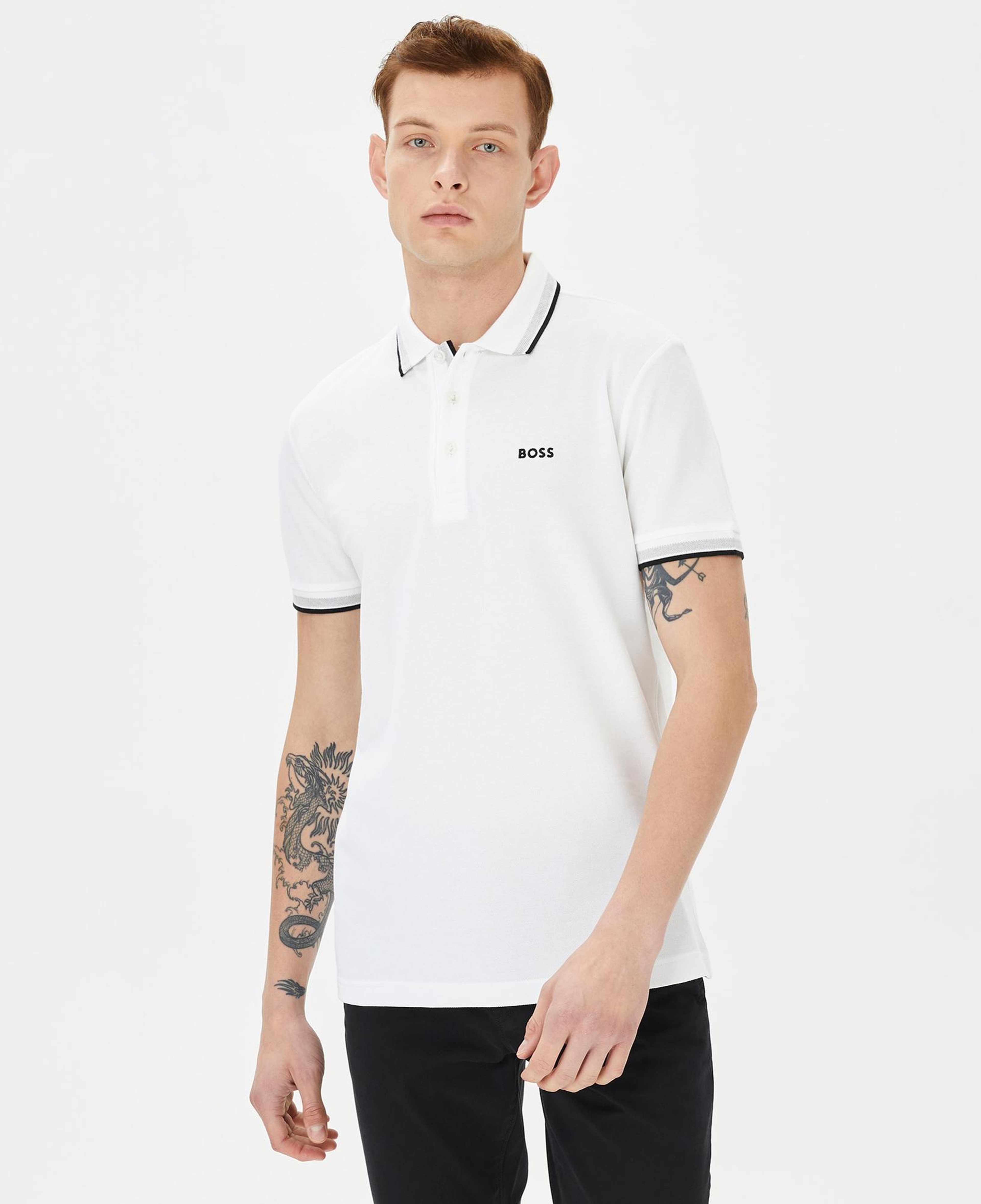 Boss Paddy Erkek Beyaz Polo