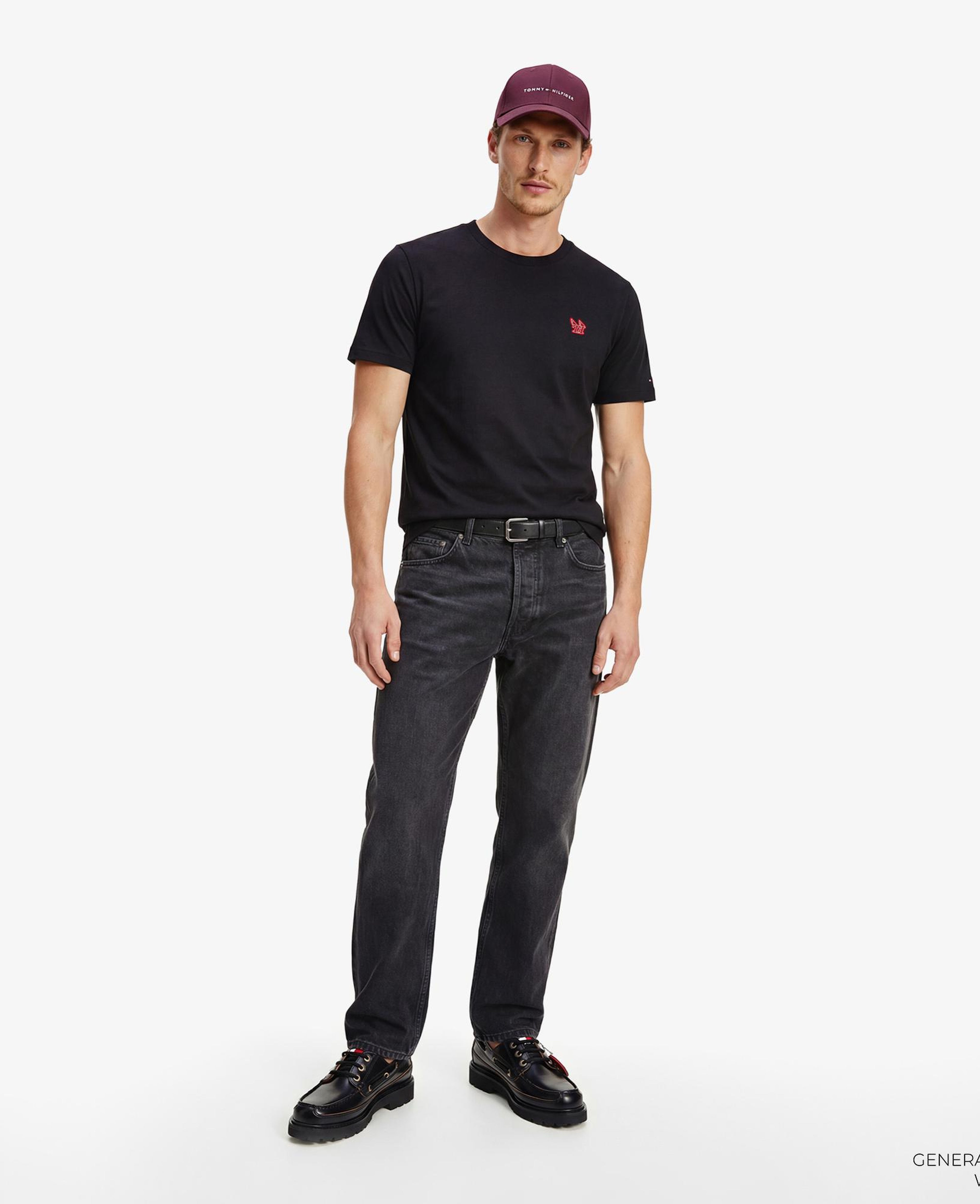 Tommy Hilfiger Moto Pack Erkek Siyah T-Shirt