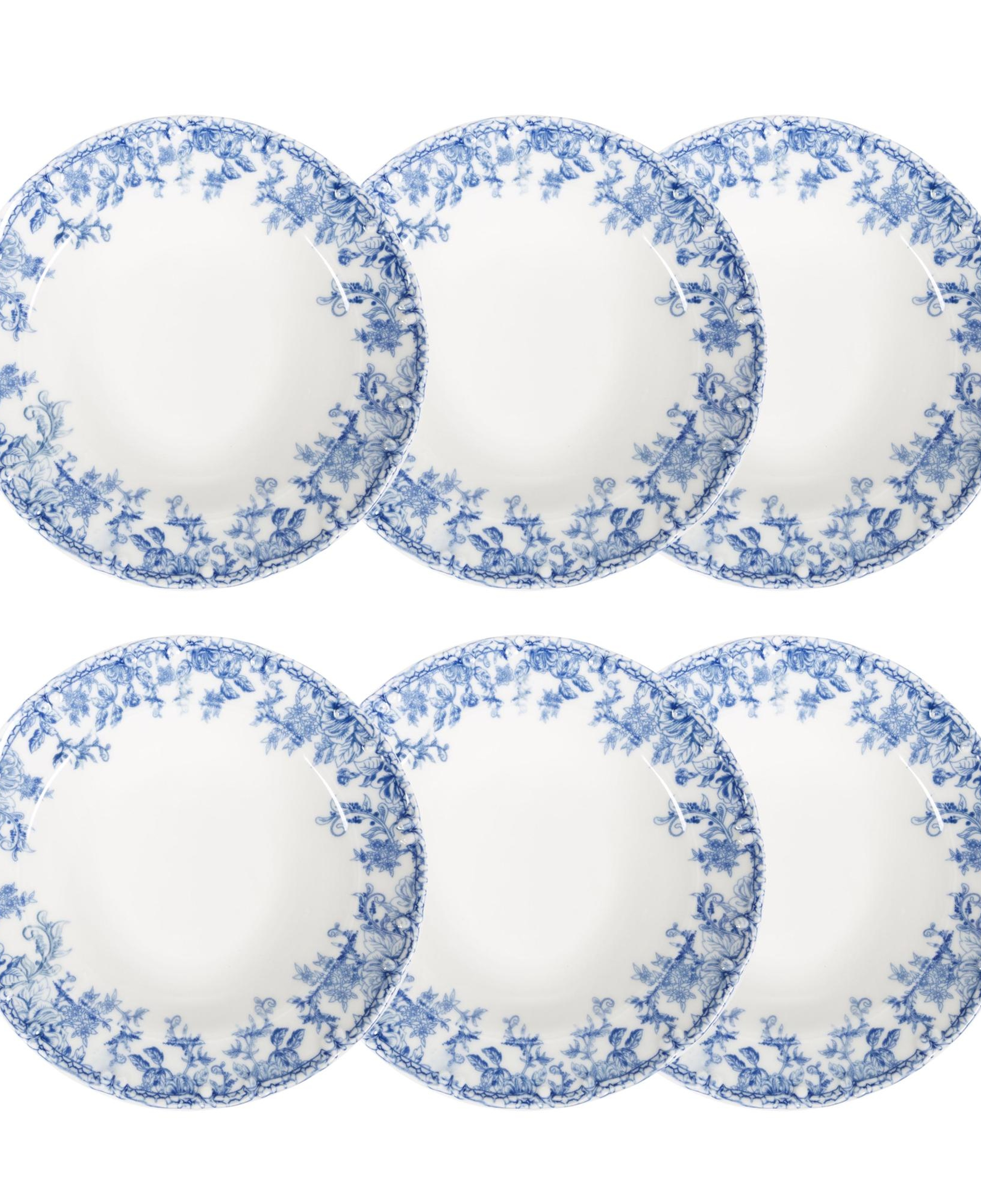 BLUE DREAM ÇUKUR TABAK SETİ 6LI-23 CM